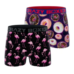 CRAZYBOXER Tropical Donut Men's Boxer Briefs (2 pack)