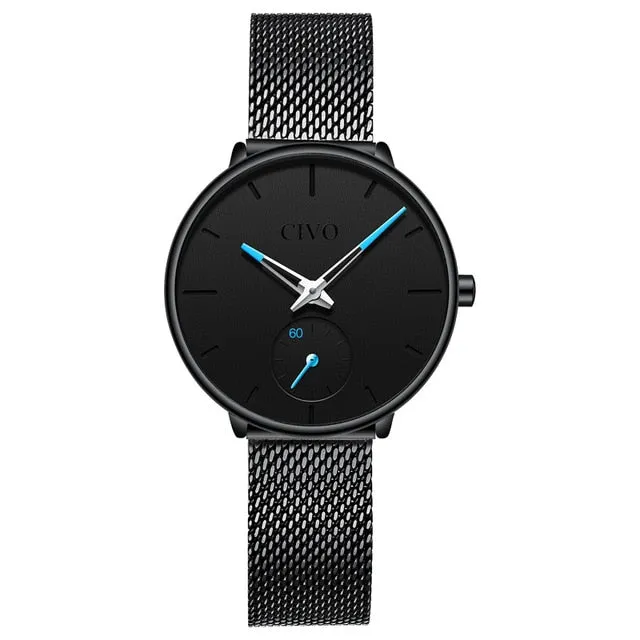 0124C | Quartz Women Watch | Mesh Band