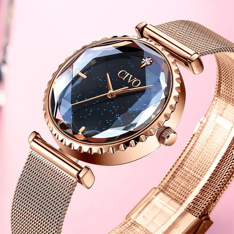 8116C | Quartz Women Watch | Mesh Band