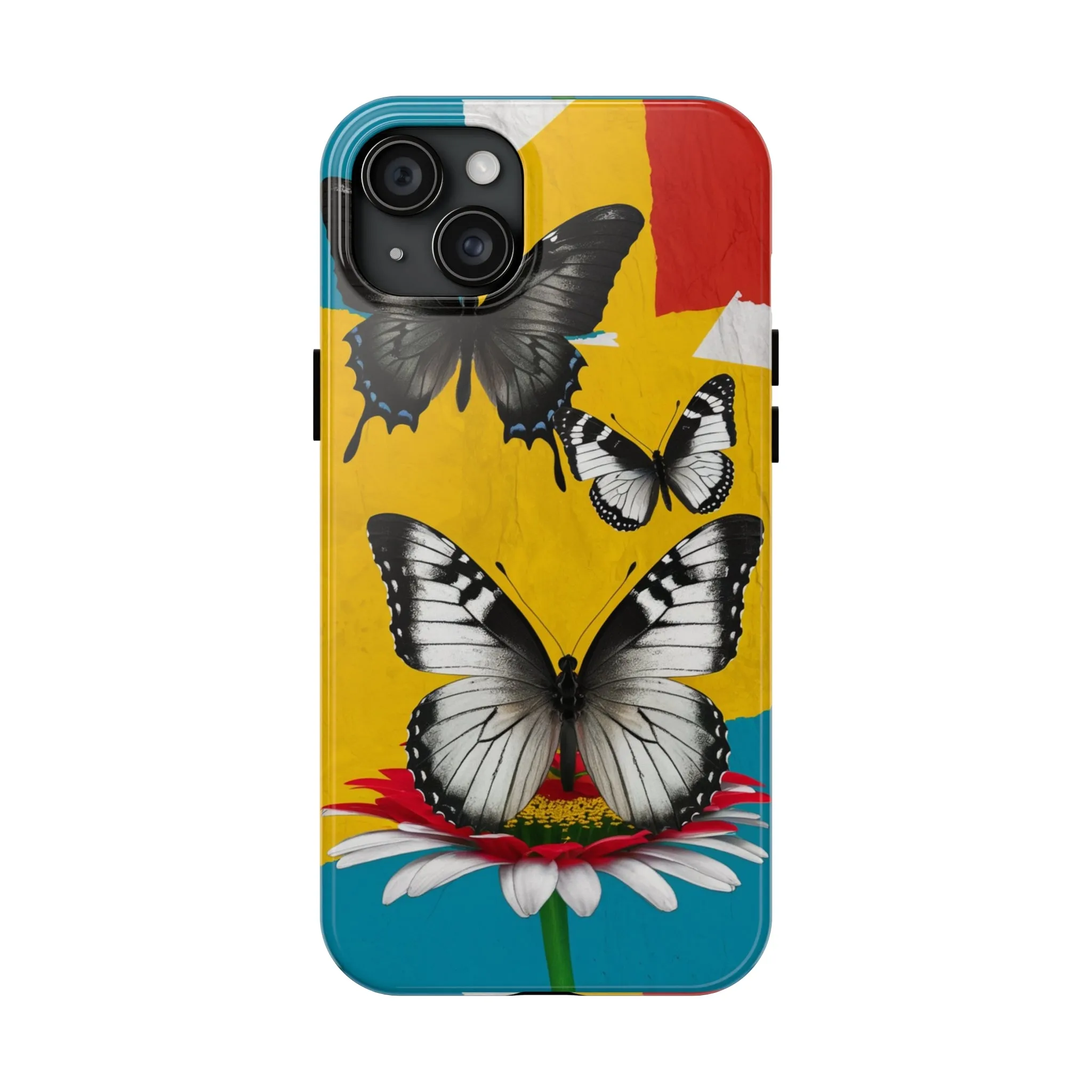 Abstract Gerber and Butterfly - Tough Phone Cases