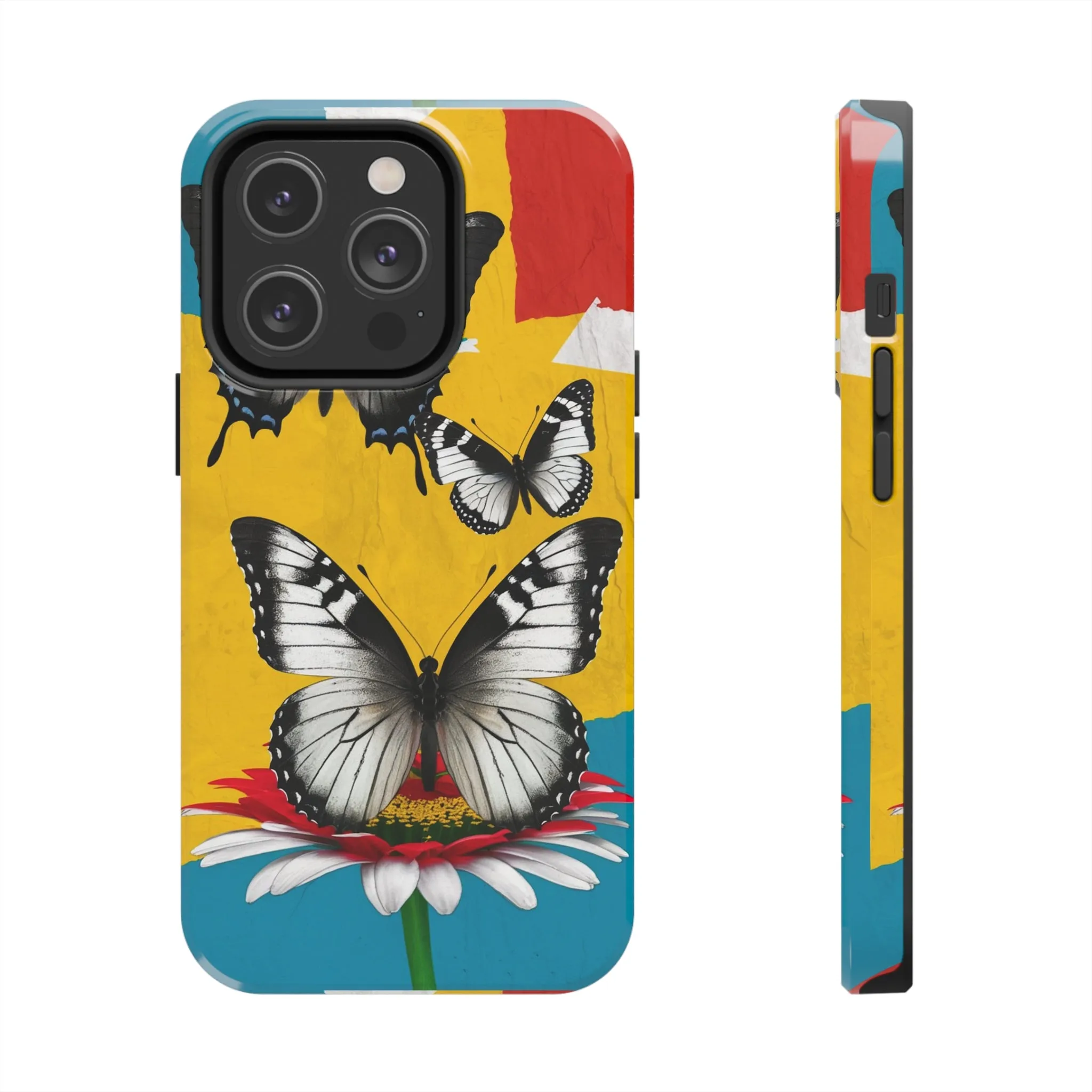 Abstract Gerber and Butterfly - Tough Phone Cases