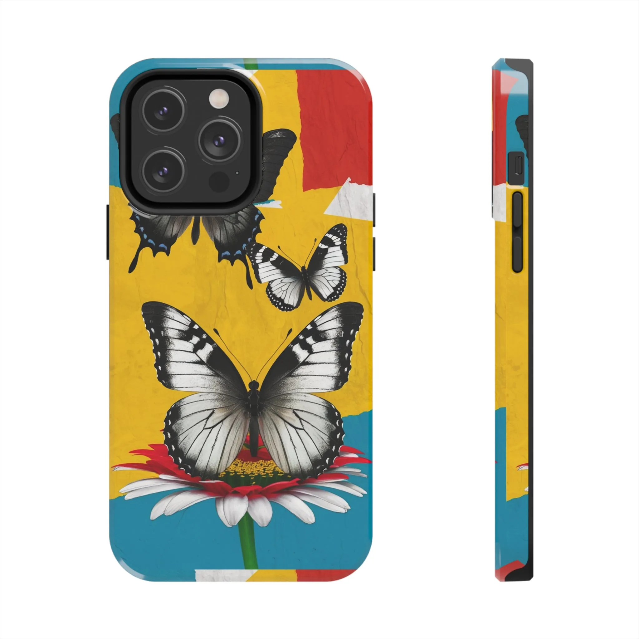 Abstract Gerber and Butterfly - Tough Phone Cases