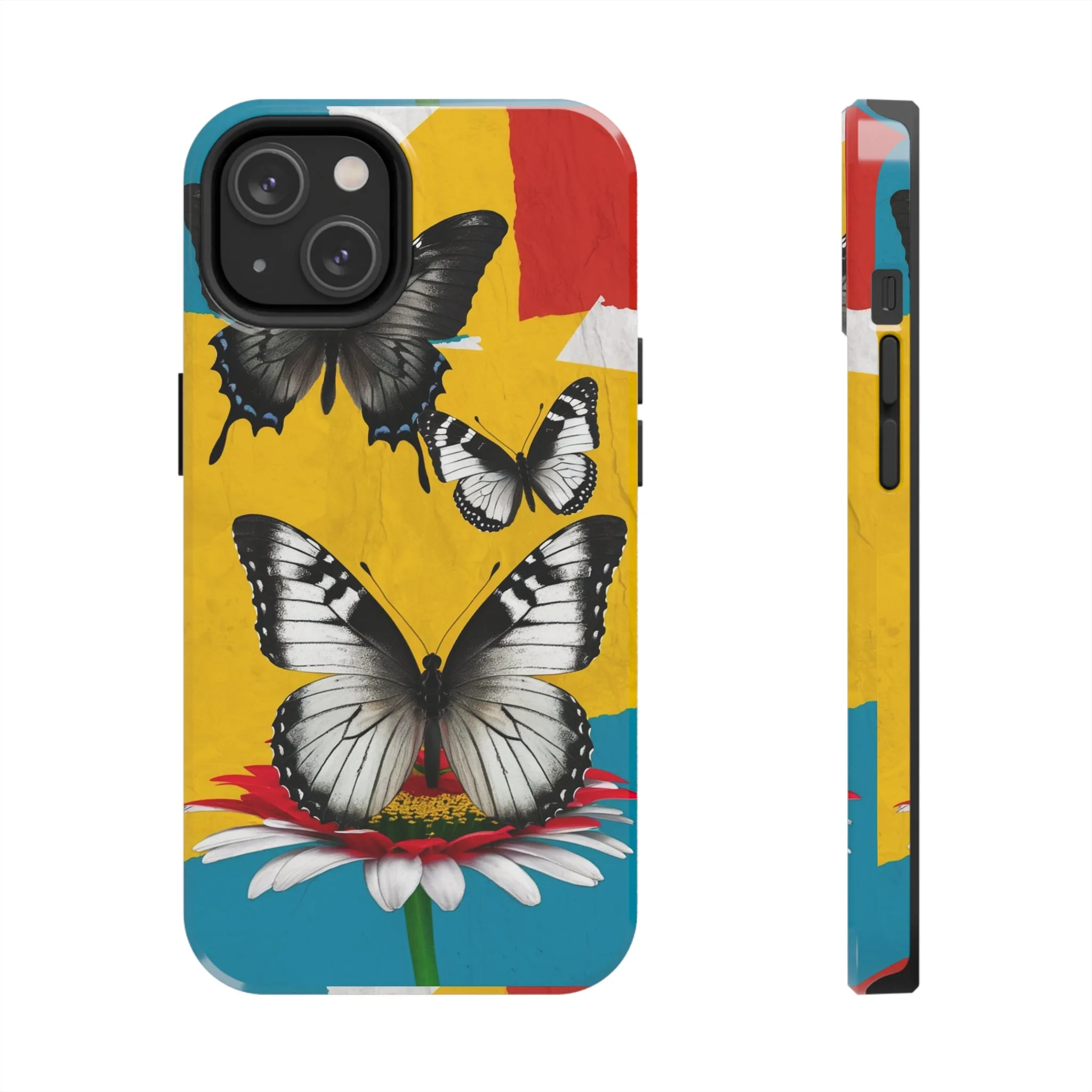 Abstract Gerber and Butterfly - Tough Phone Cases