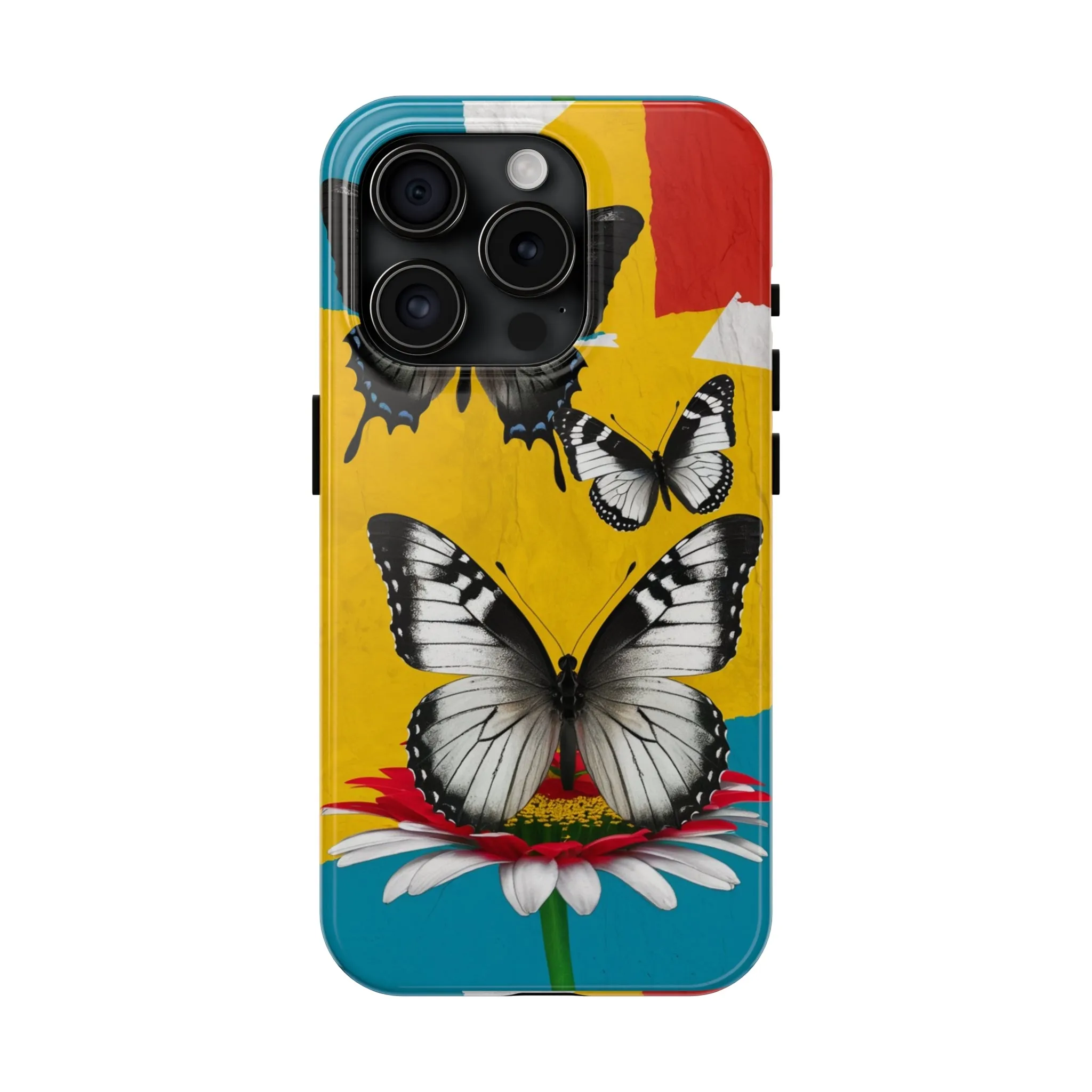 Abstract Gerber and Butterfly - Tough Phone Cases