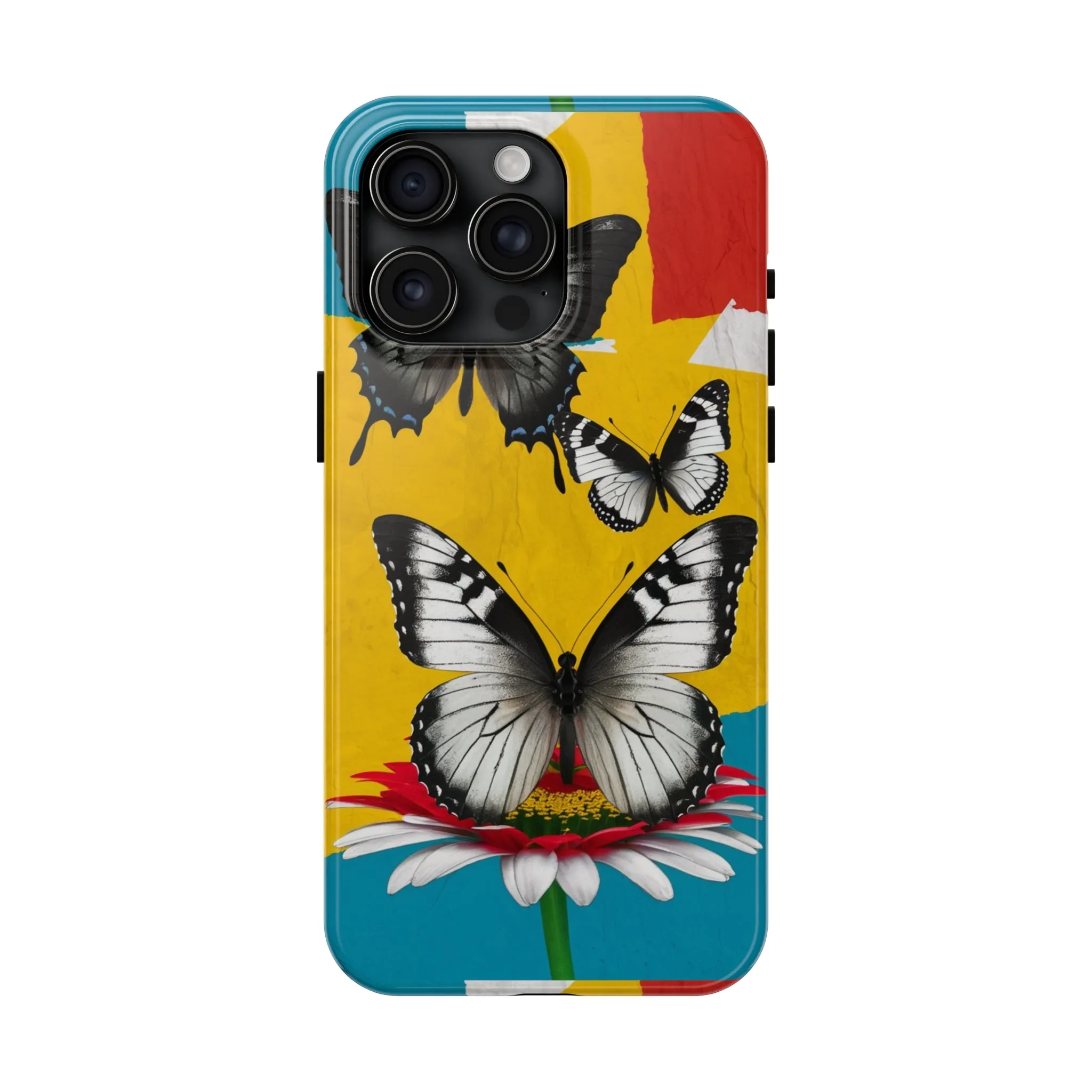 Abstract Gerber and Butterfly - Tough Phone Cases