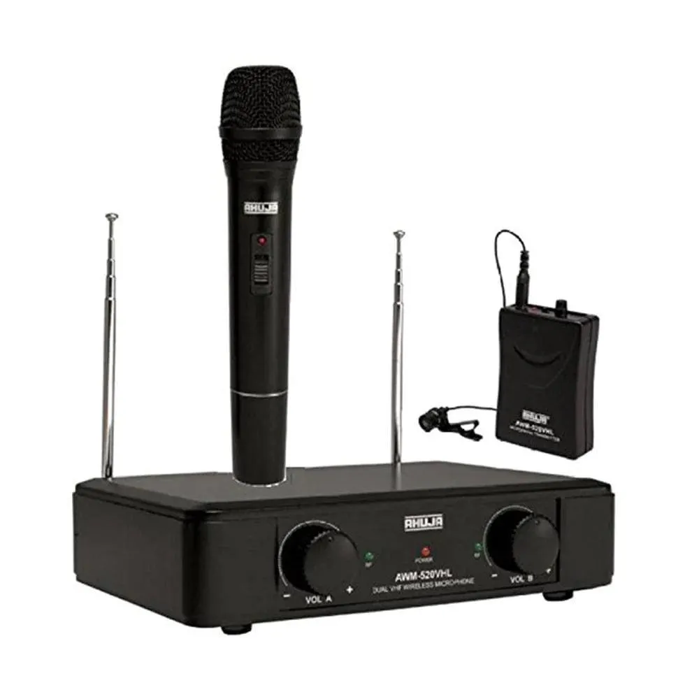 Ahuja AWM520V2 Microphone Wireless Dual Channel UHF