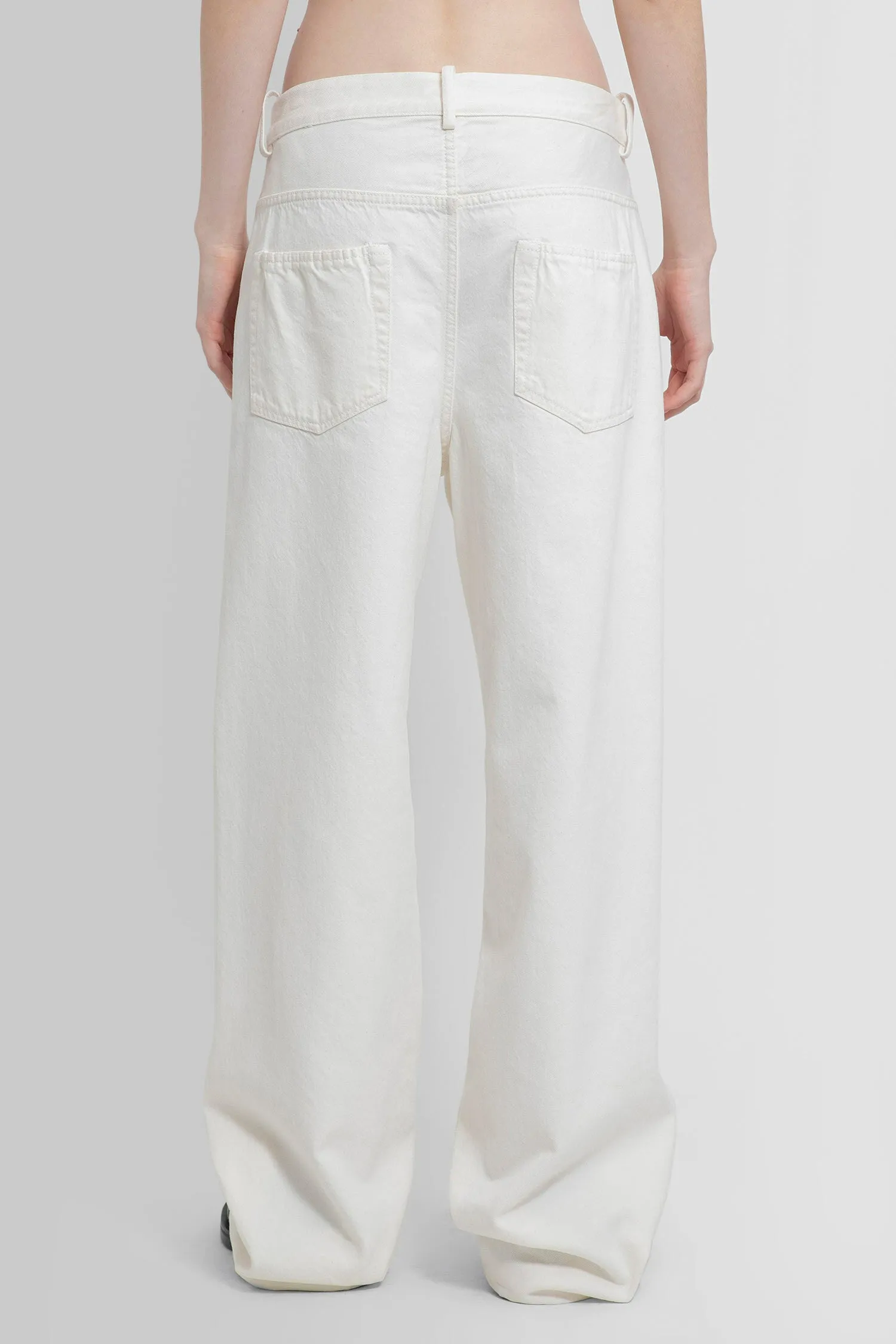 ANN DEMEULEMEESTER WOMAN WHITE JEANS