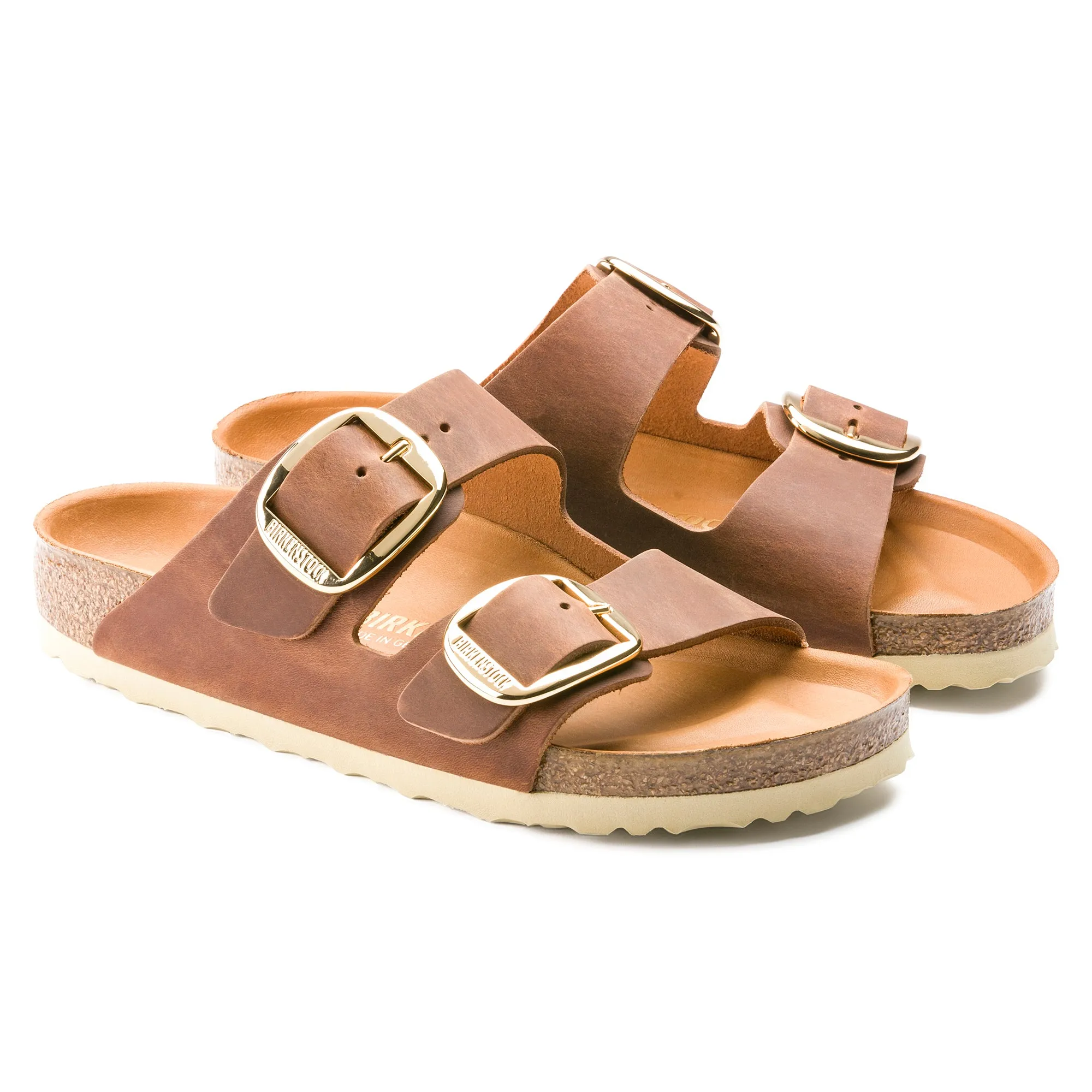 Arizona Cognac Big Buckle Narrow