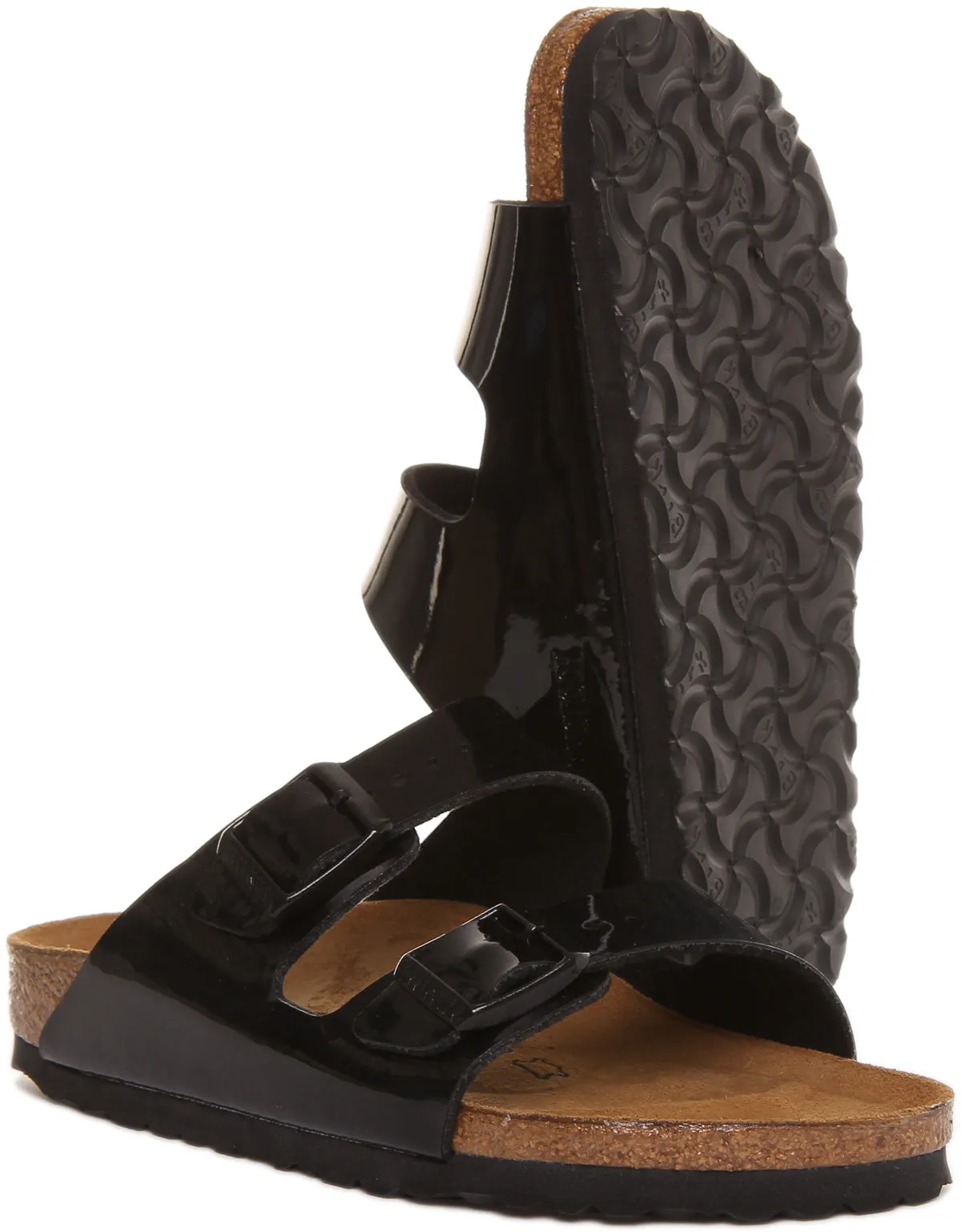 Birkenstock Arizona In Black Patent For Women | Narrow Fit