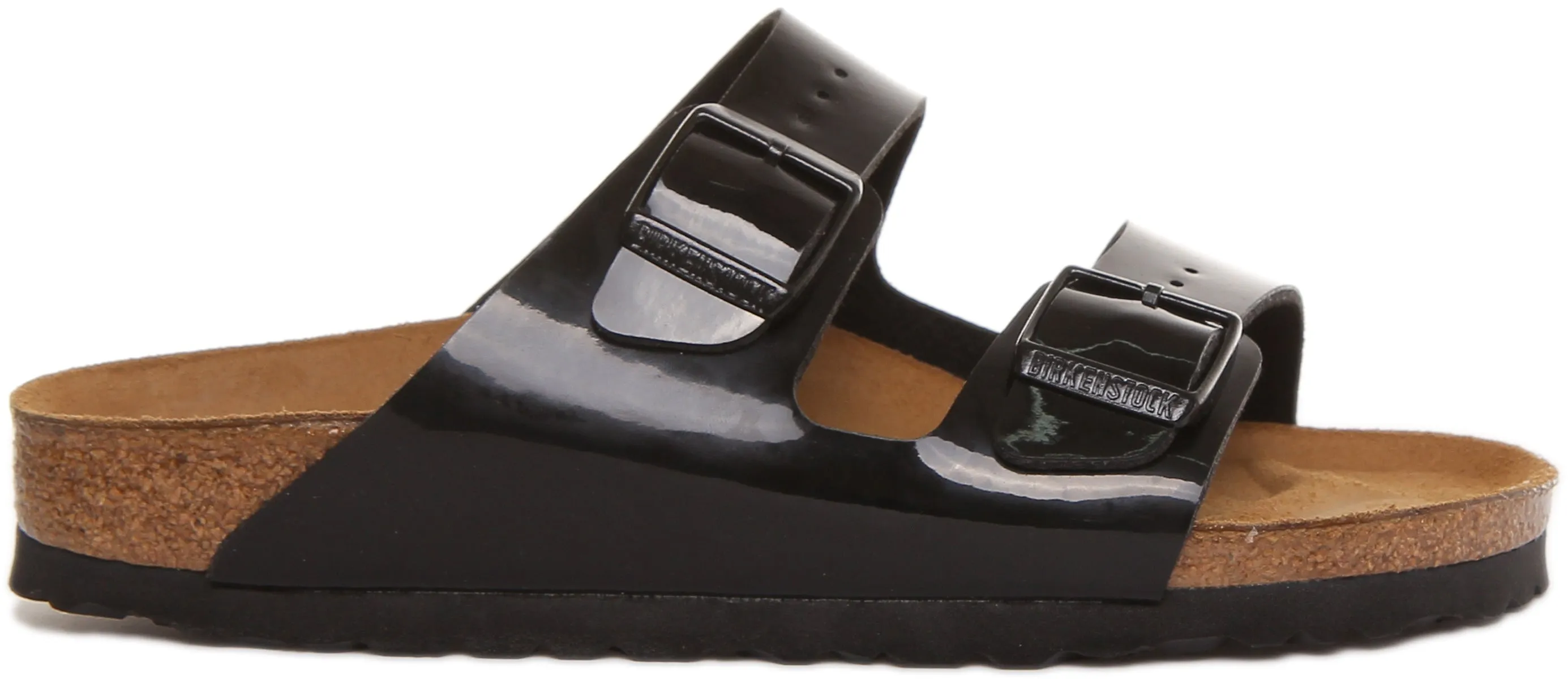 Birkenstock Arizona In Black Patent For Women | Narrow Fit