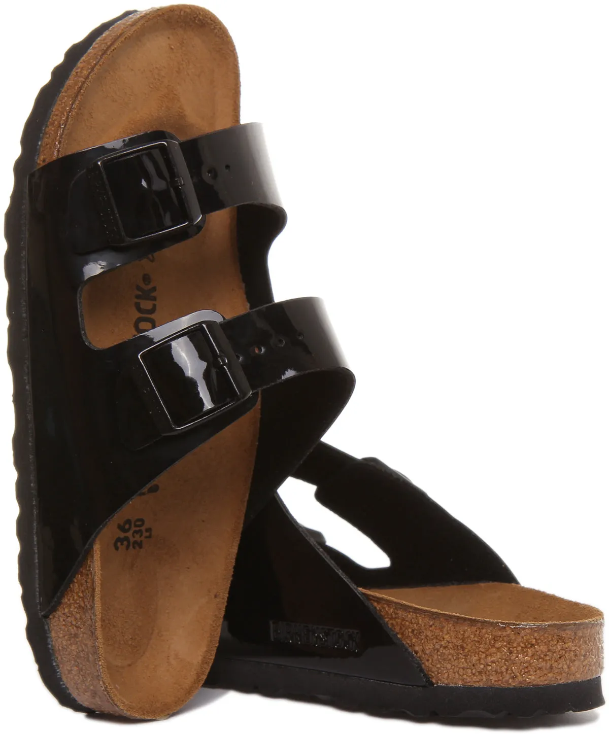 Birkenstock Arizona In Black Patent For Women | Narrow Fit