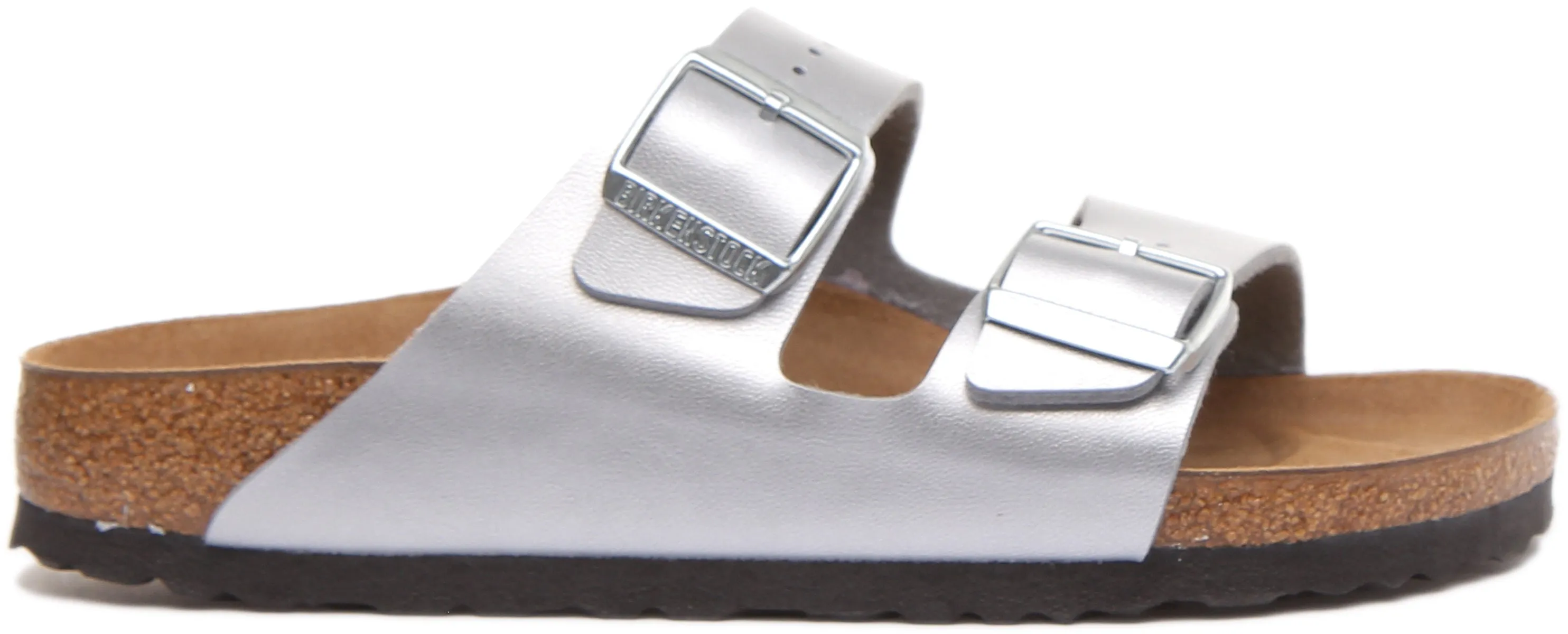 Birkenstock Arizona In Silver For Women | Narrow Fit