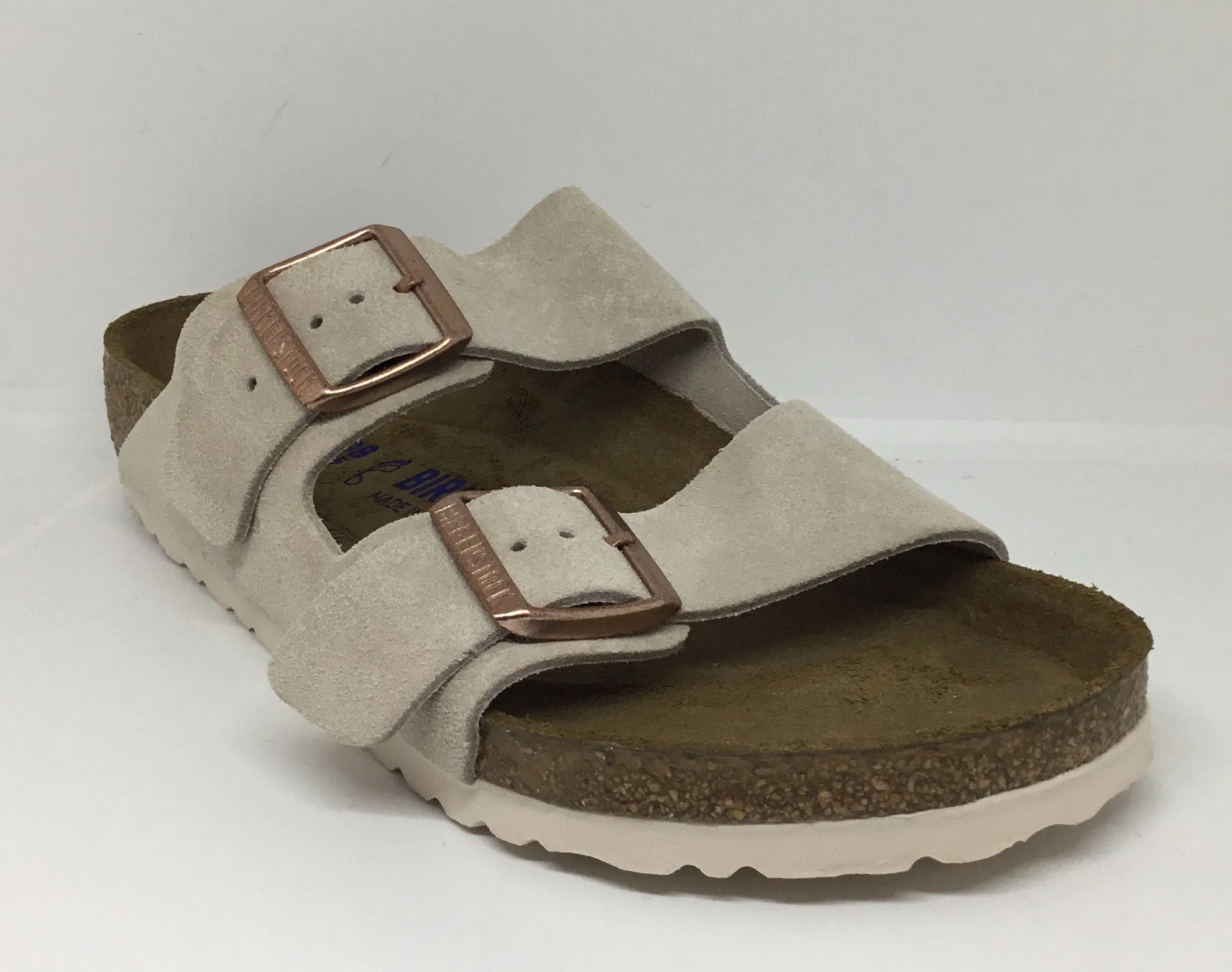 Birkenstock Arizona Nude Suede Soft footbed Regular Fit