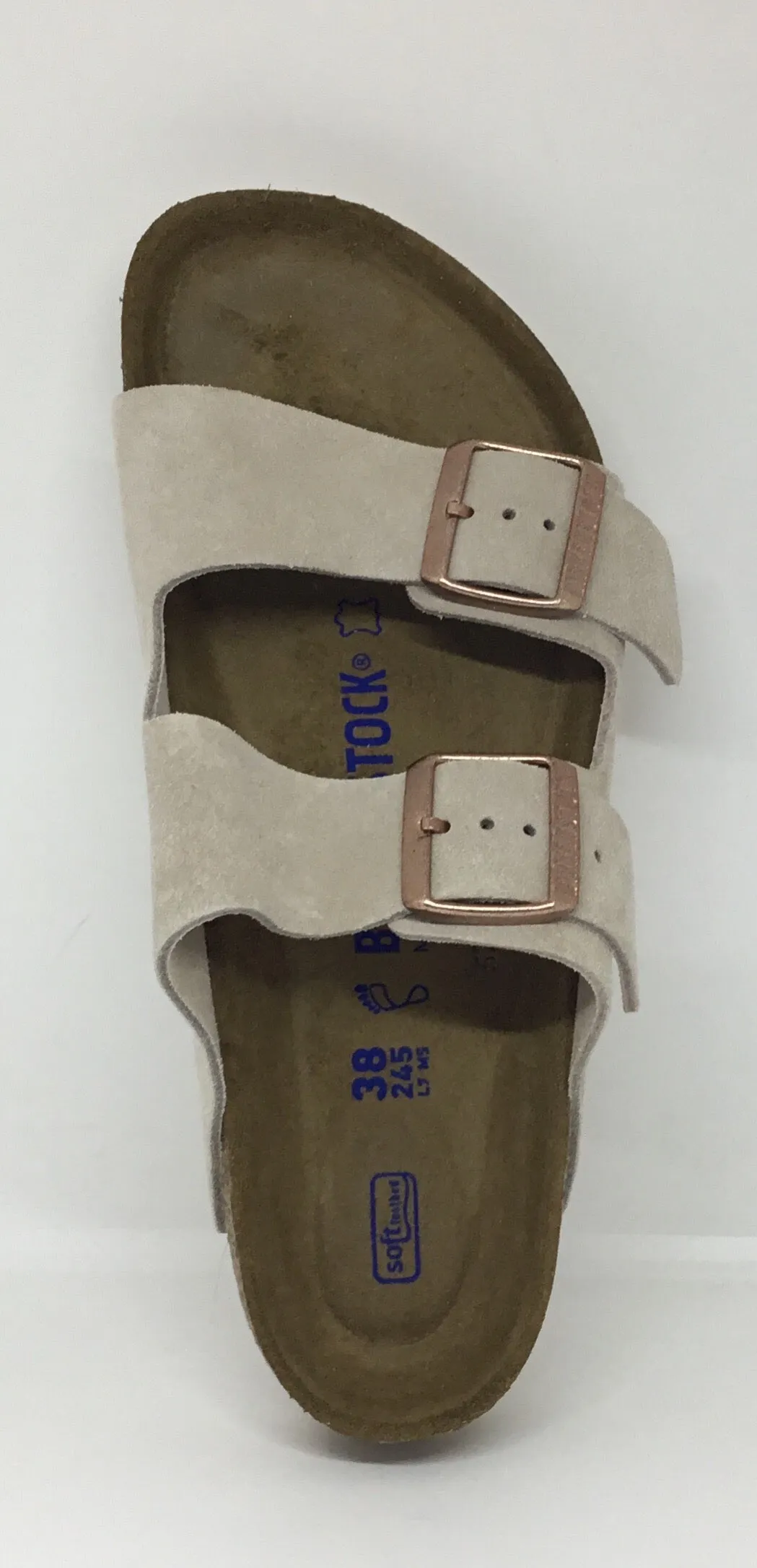 Birkenstock Arizona Nude Suede Soft footbed Regular Fit