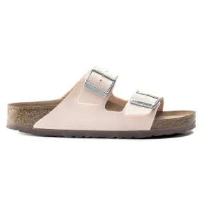 BIRKENSTOCK ARIZONA VEGAN LIGHT ROSE BIRKIBUC - WOMENS