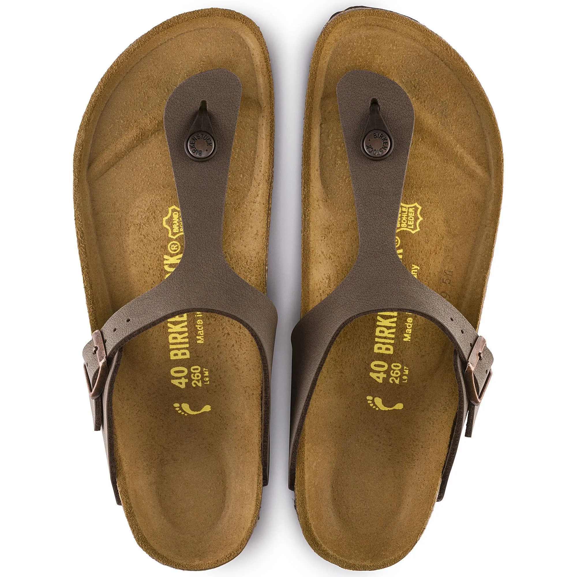 BIRKENSTOCK GIZEH MOCHA BIRKIBUC