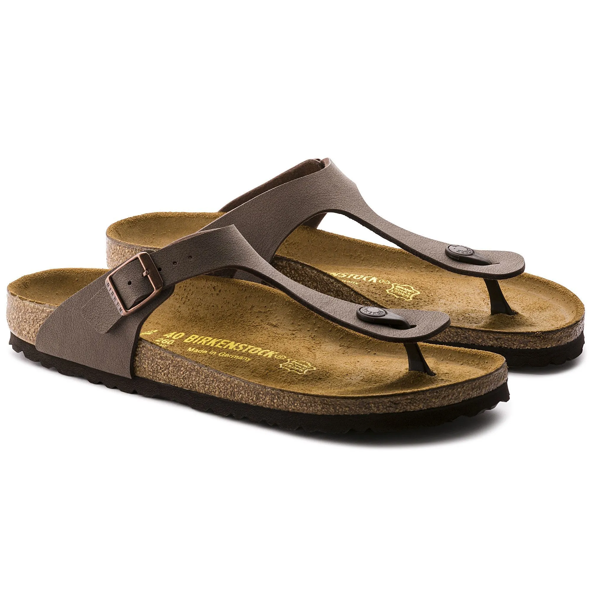 BIRKENSTOCK GIZEH MOCHA BIRKIBUC