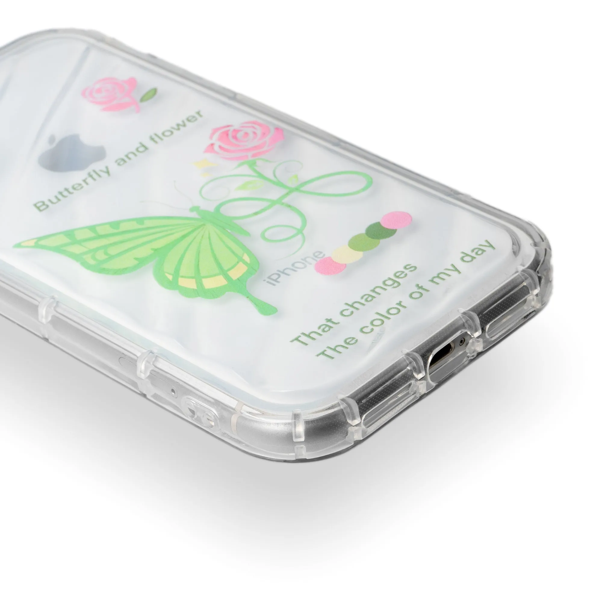 Butterfly Printed Transparent Back Cover for Apple iPhone Xr