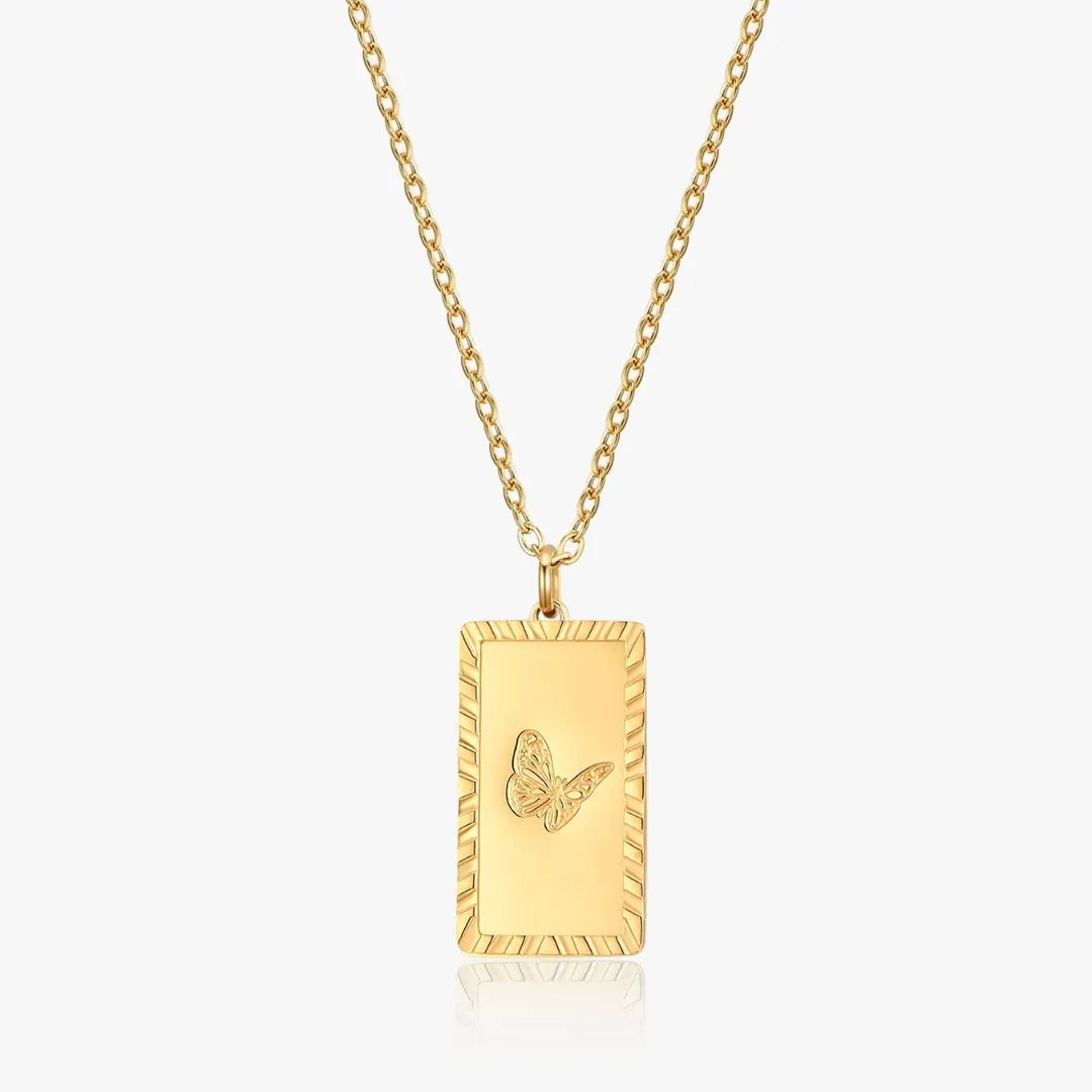 Butterfly Trio Necklace in Gold (Not A Set)