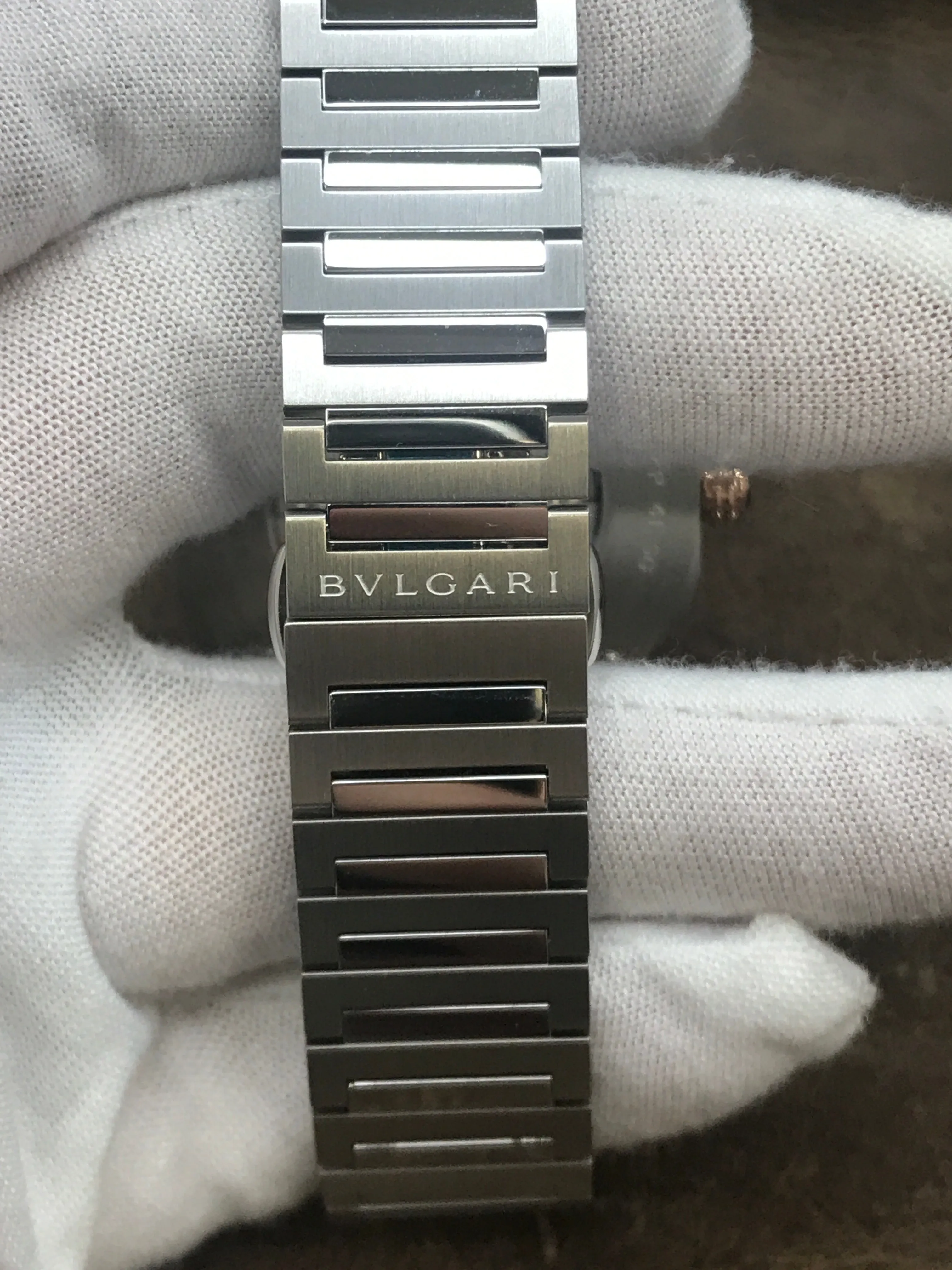 BVLGARI Octo Roma OC41C5SPGLD 103083 Grey Dial Automatic Men's Watch