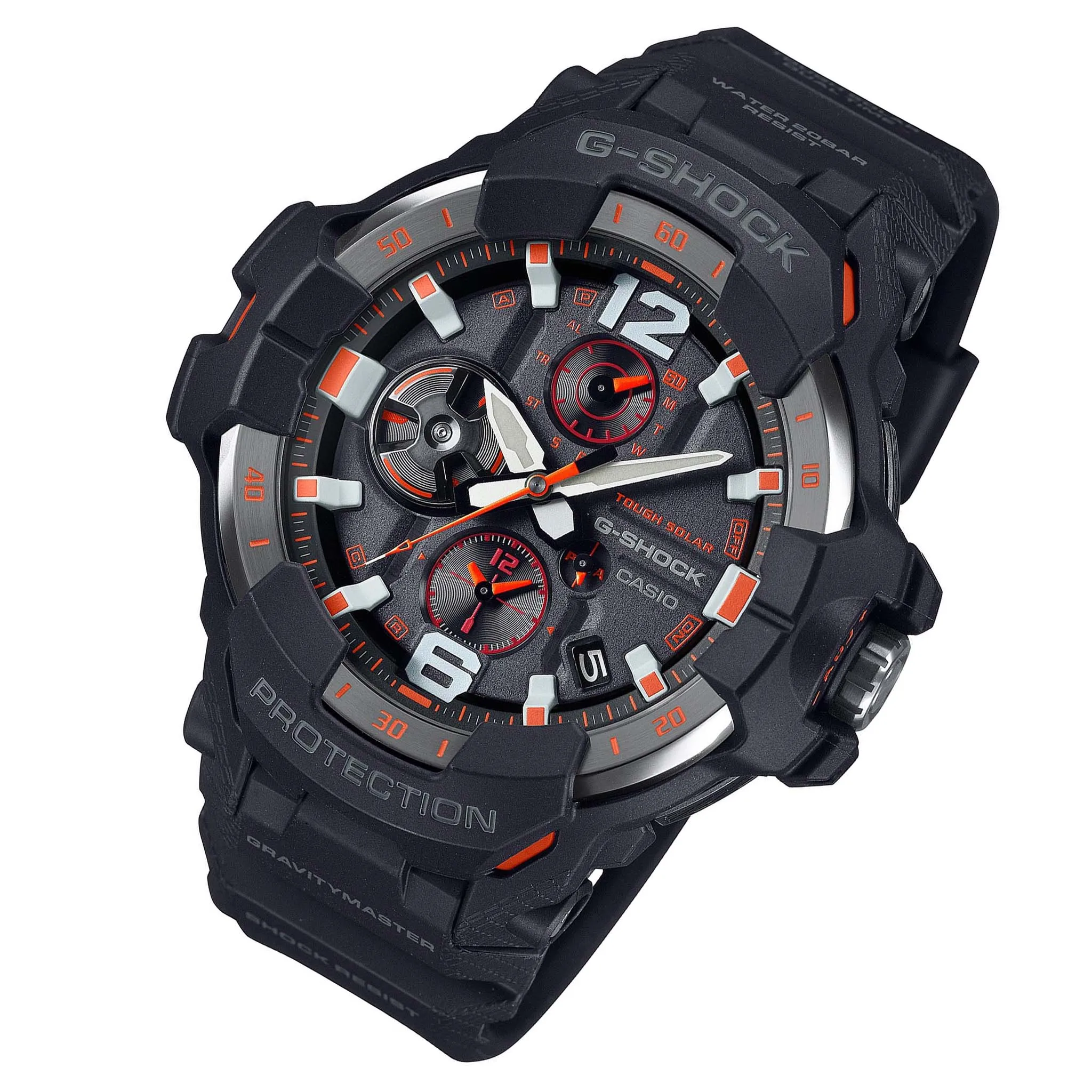 Casio G-SHOCK Black Resin Men's Multi-Function Solar Watch - GRB300-1A4