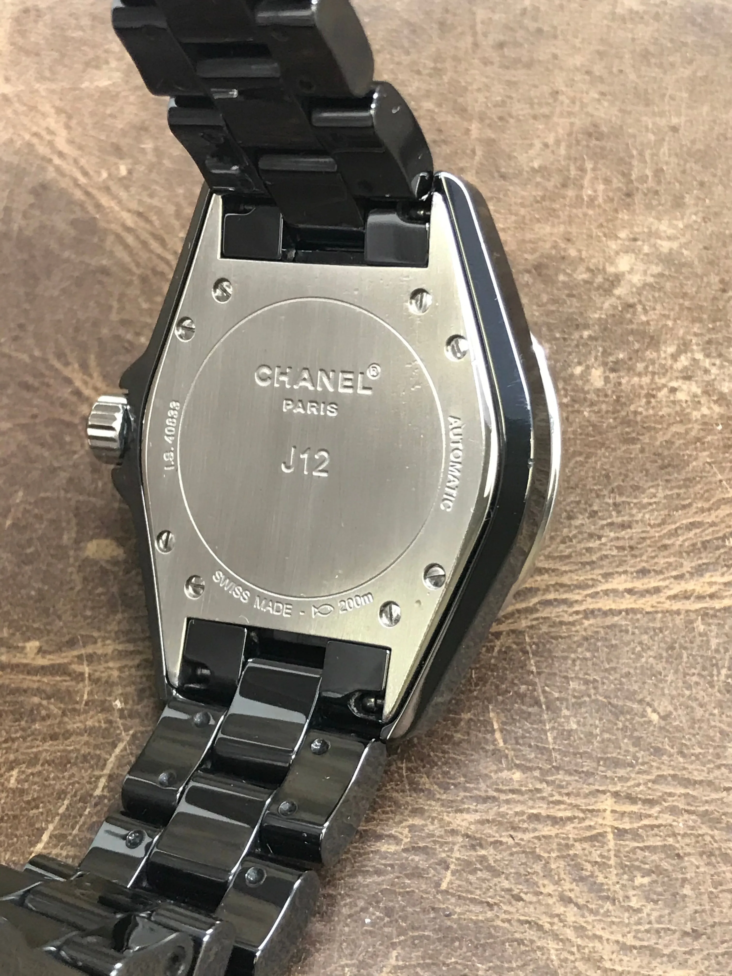 Chanel J12 H1635 Black Dial Quartz Women's Watch