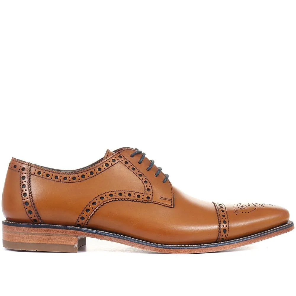 Foley Calf Leather Derby Brogue - FOLEY / 27254229