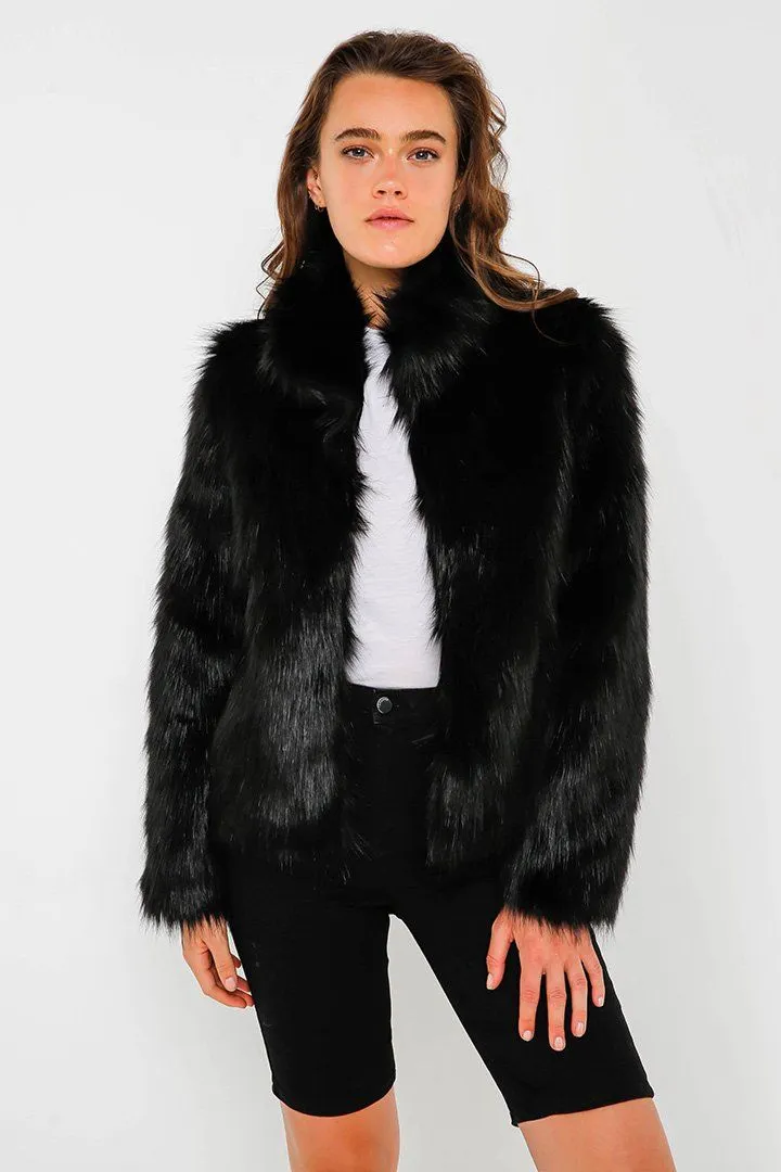 Fur Delish Jacket | Black