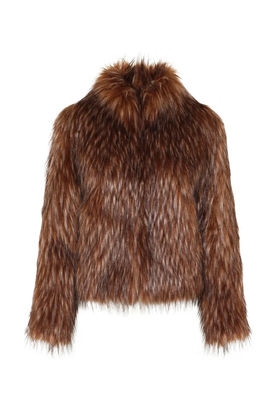 Fur Delish Jacket | Brown Raccoon