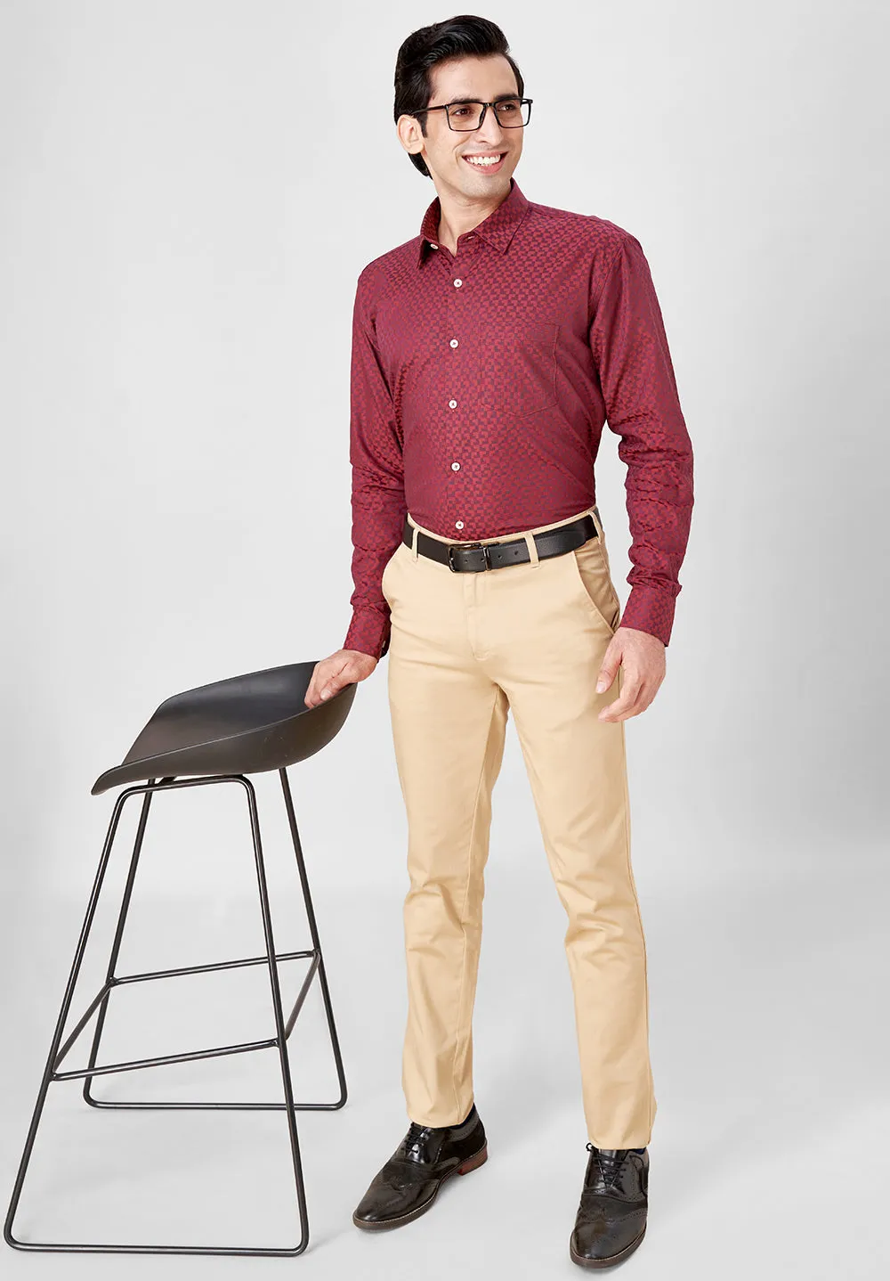 Giza Pure Cotton Formal-Slim Fit Shirt - S39097