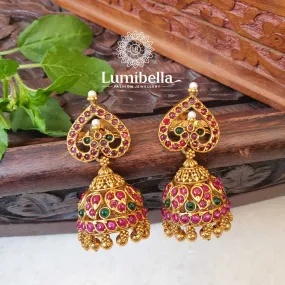 Golden Earrings Jhumka