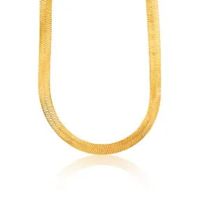 Herringbone Necklace - Gold Filled