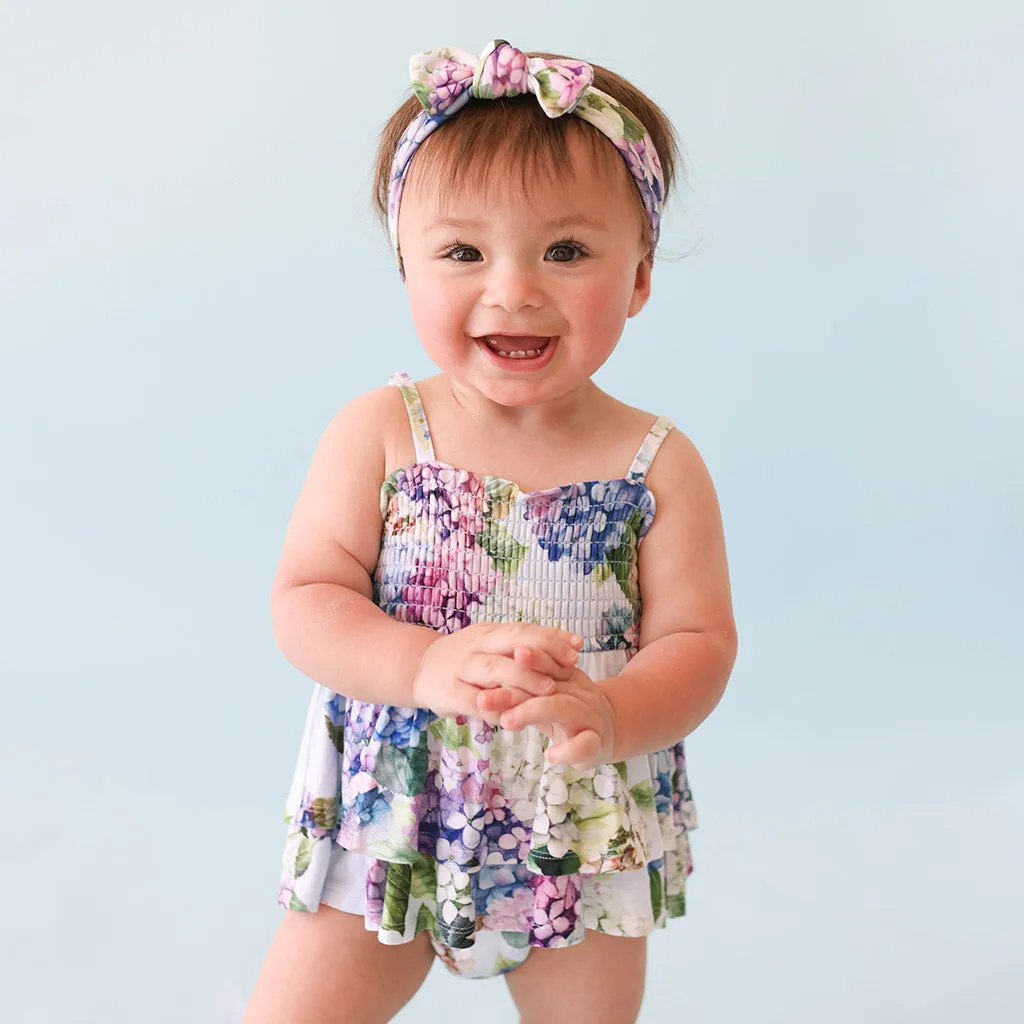 Kara Smocked Tiered Bodysuit Dress