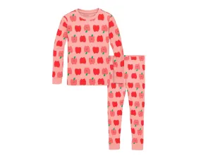 Long Sleeve PJ Set - Apple Orchard