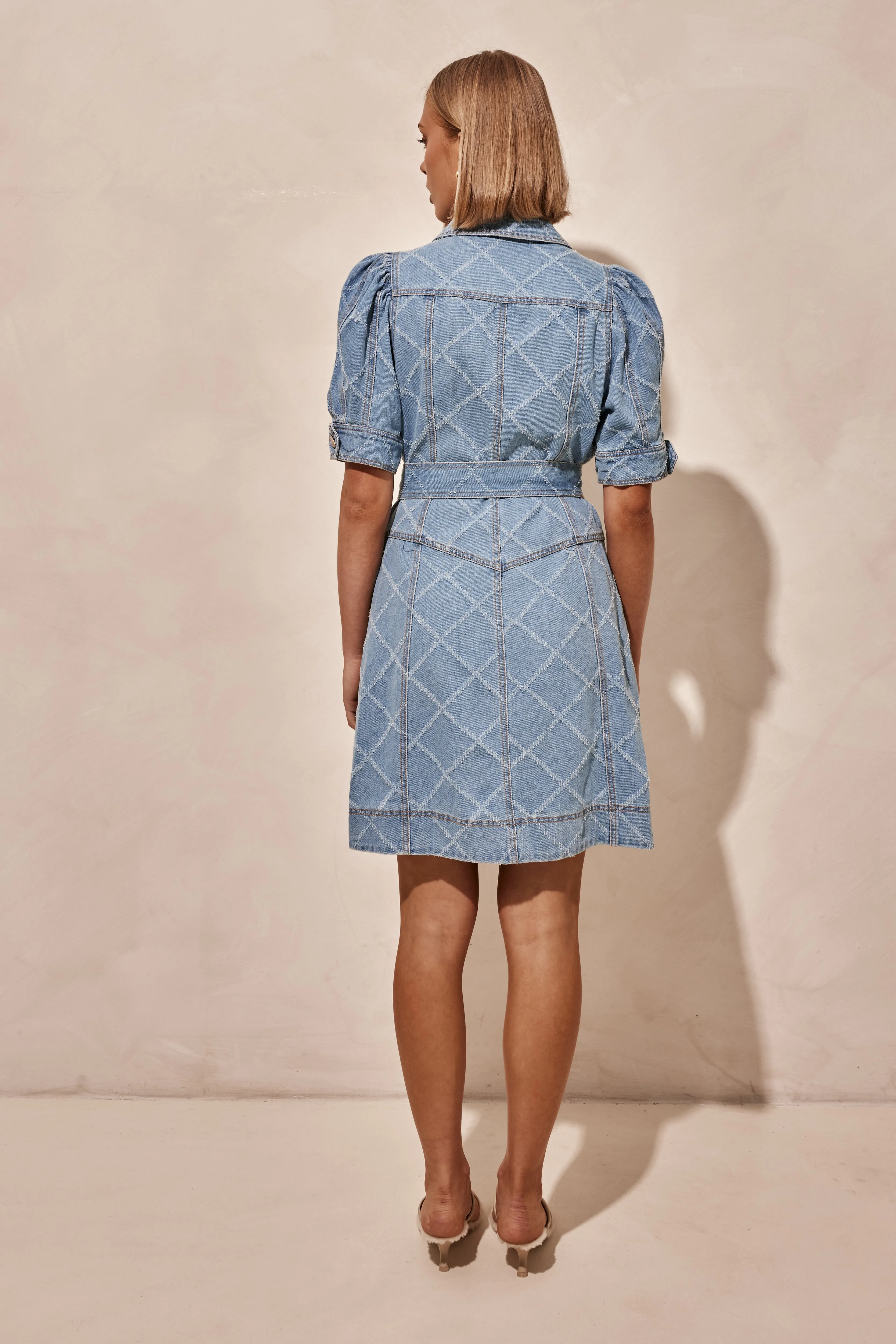 Lyra Denim Dress (Blue)