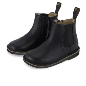 Marlowe Kids Chelsea Boot Black Leather