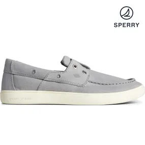 Men's Outer Banks 2-Eye Canvas Boat Shoe - Grey (STS23865)