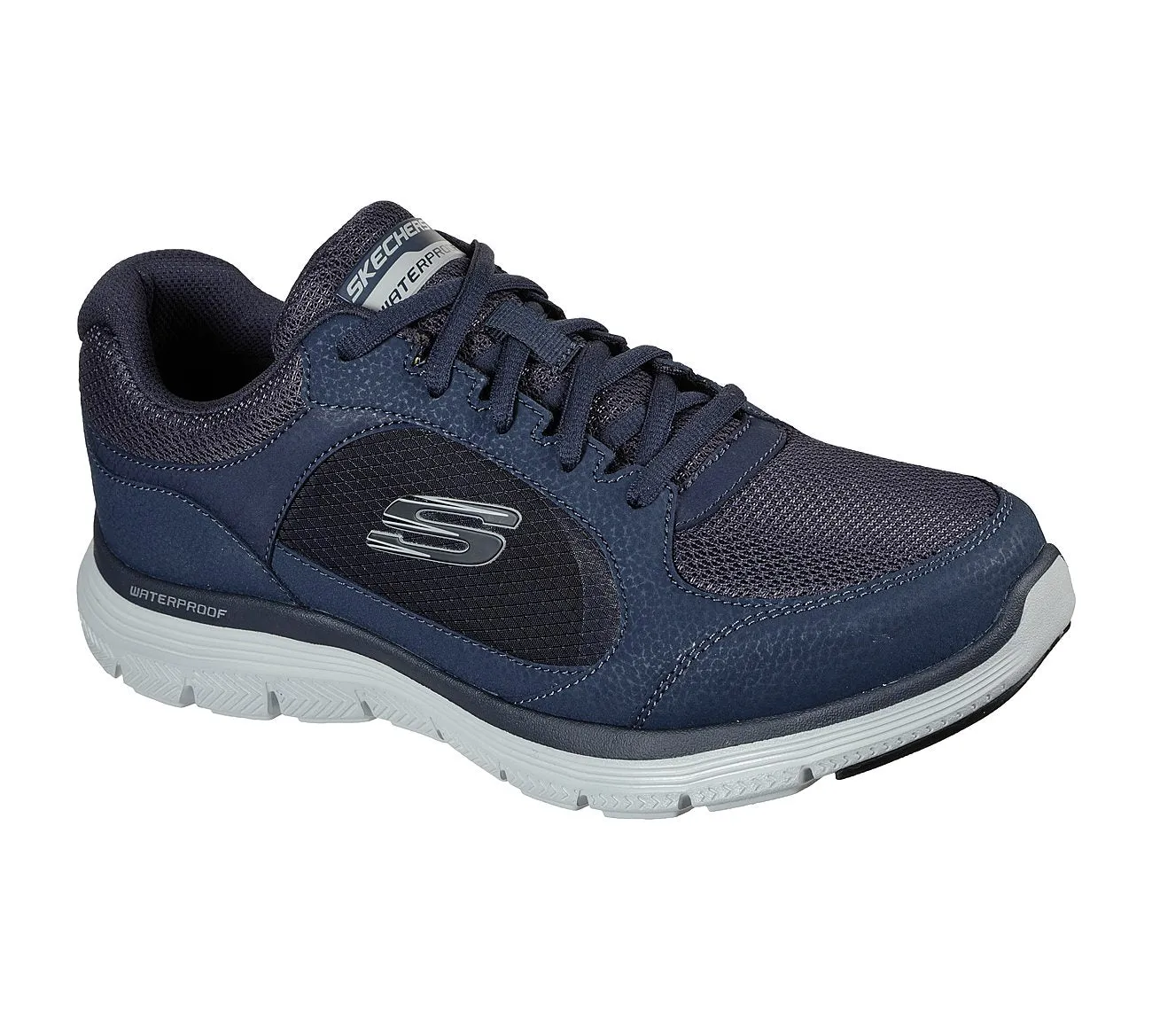 Mens Wide Fit Skechers Waterproof Luxury Flex Advantage 4.0 - 232222 Walking Trainers