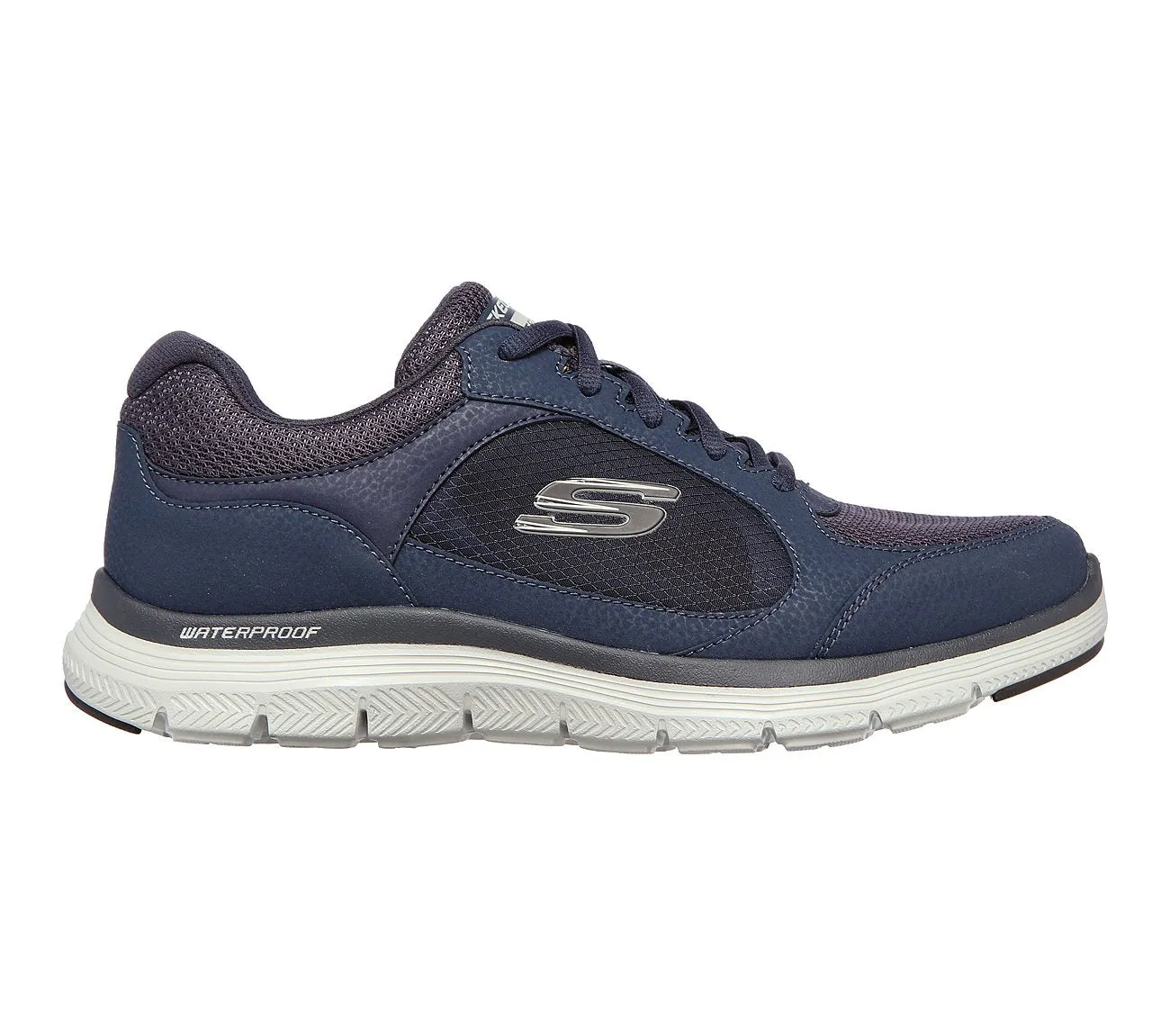 Mens Wide Fit Skechers Waterproof Luxury Flex Advantage 4.0 - 232222 Walking Trainers