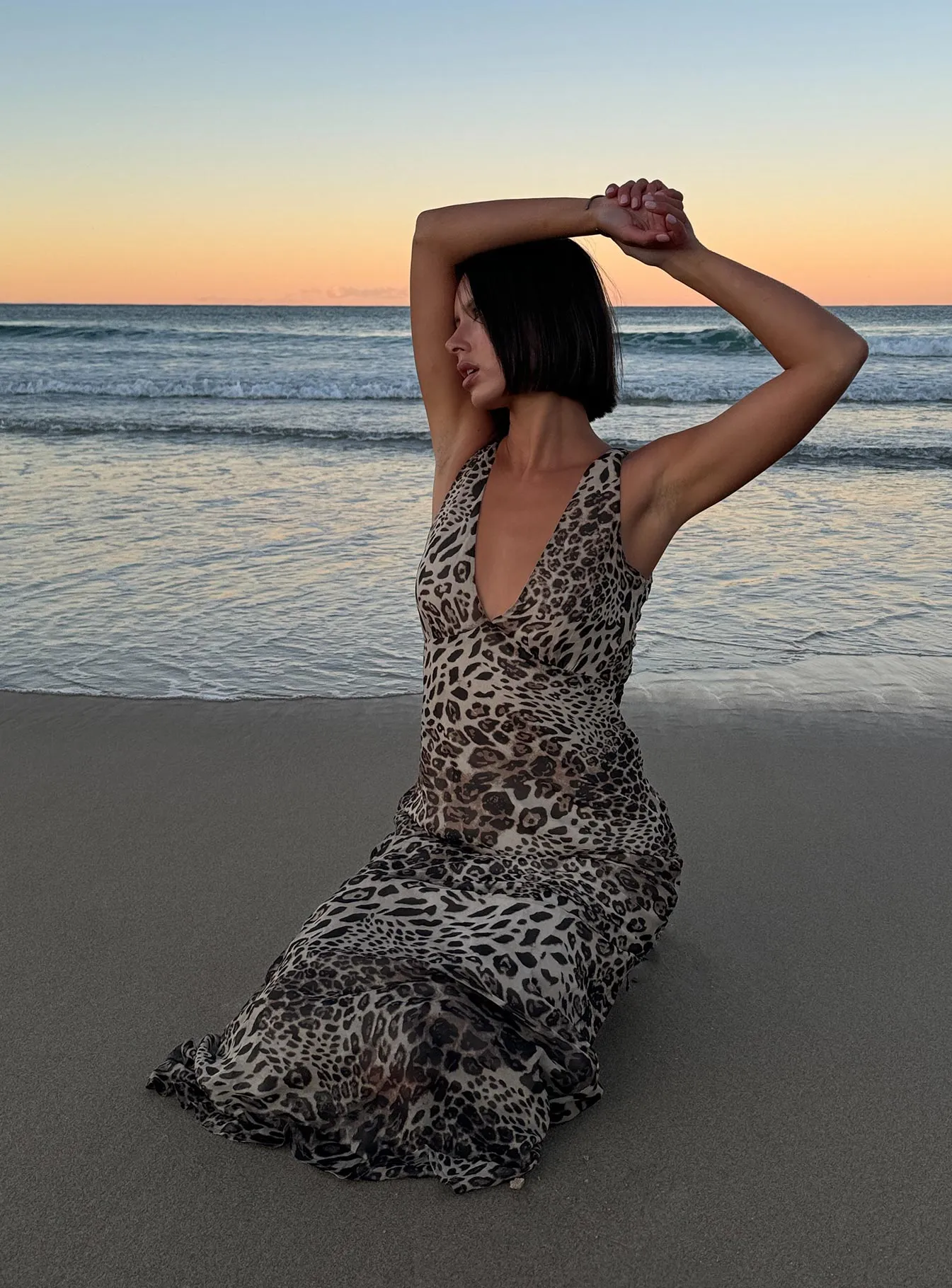 Nellie Maxi Dress Leopard