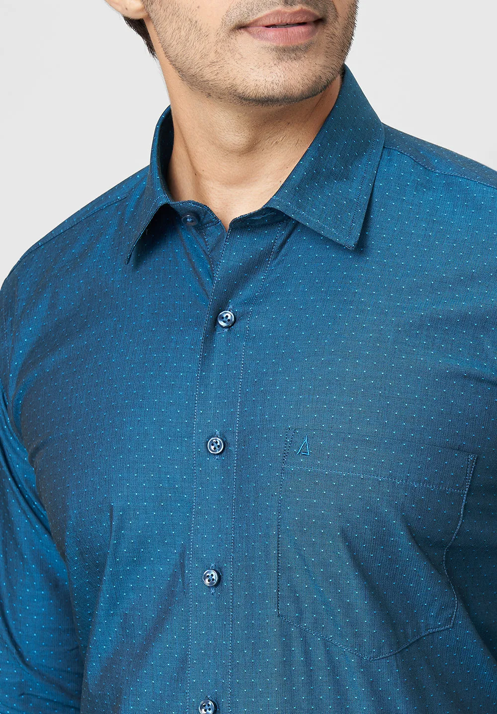 Pure Cotton Formal-Regular Fit Shirt - 42623