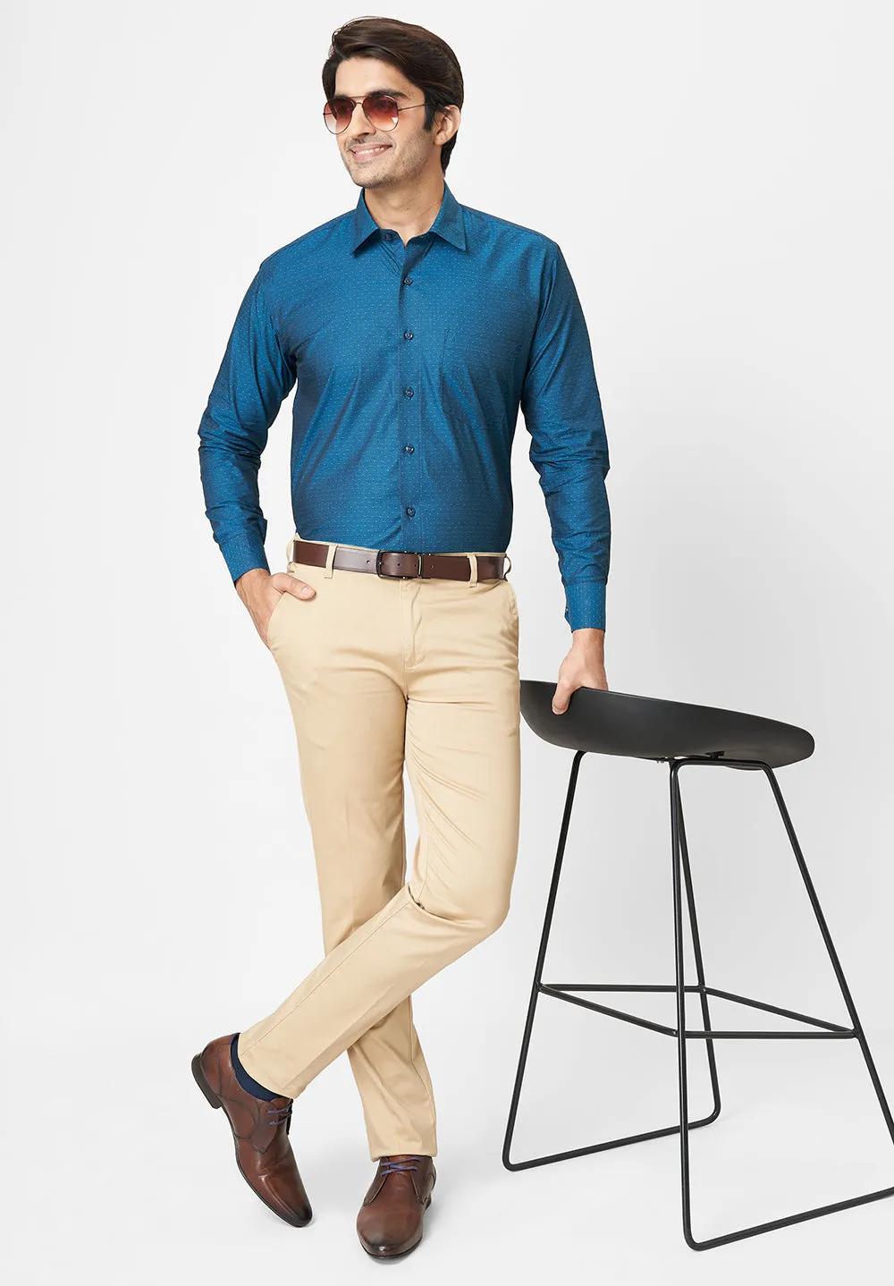 Pure Cotton Formal-Regular Fit Shirt - 42623