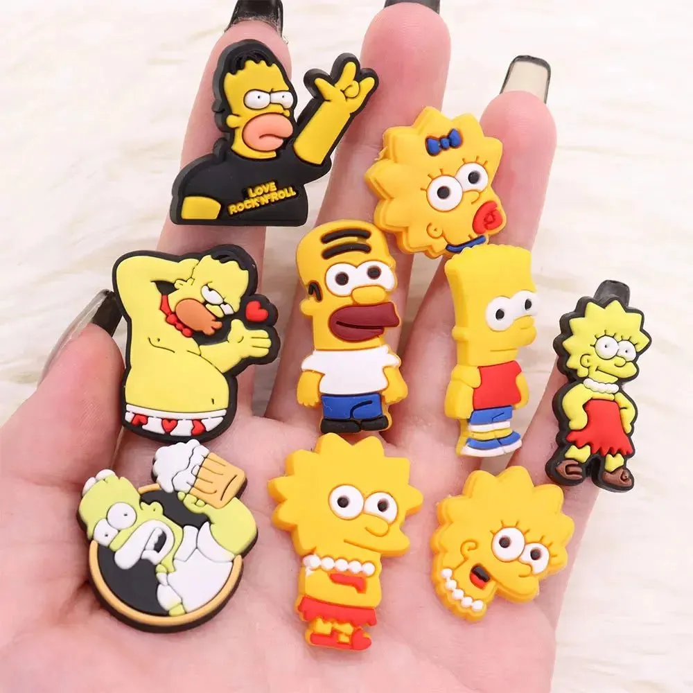 PVC The Simpsons Shoe Charms for Party Decor - 1 Pack