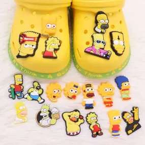 PVC The Simpsons Shoe Charms for Party Decor - 1 Pack