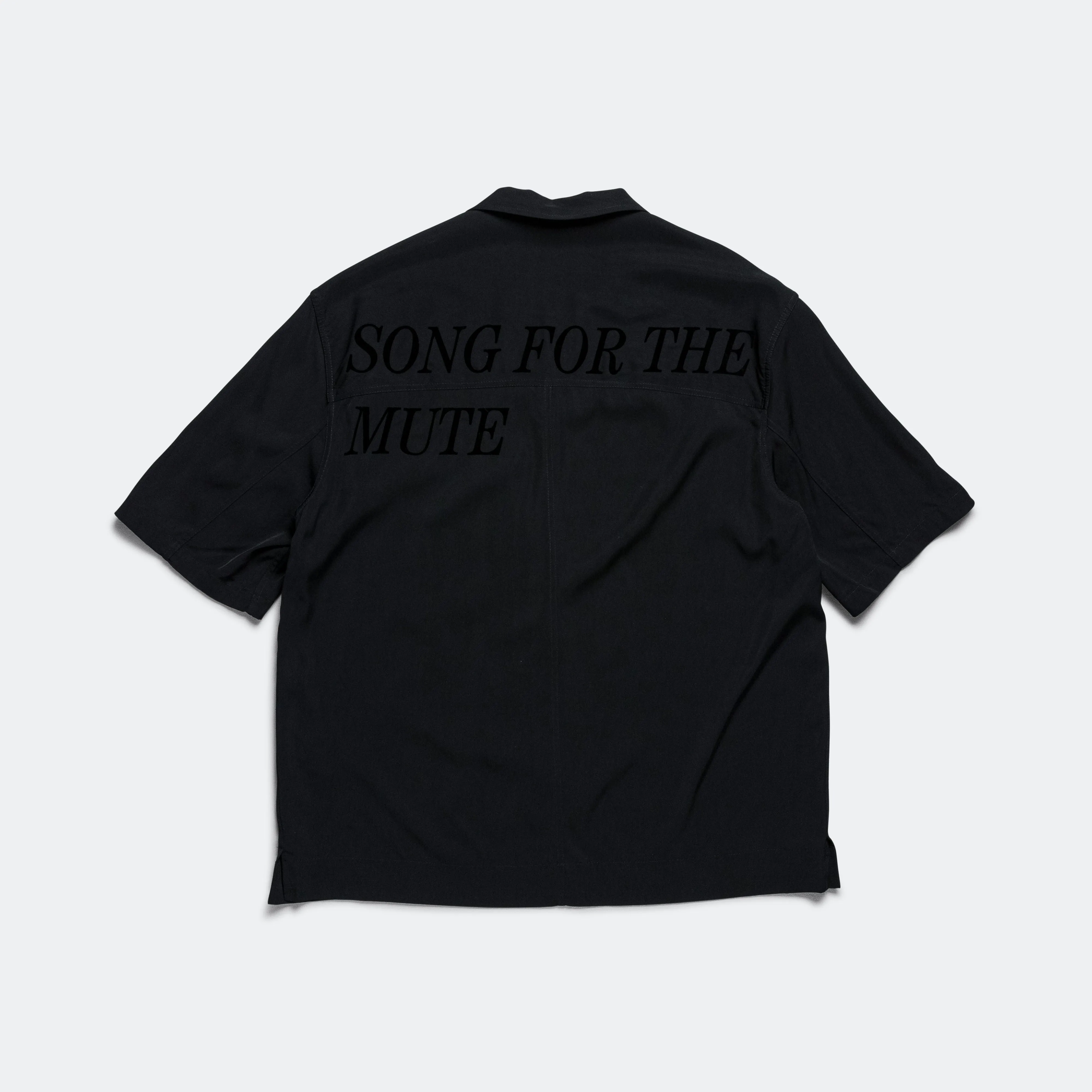 SFTM SS Box Shirt - Black Viscose