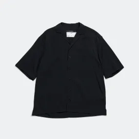 SFTM SS Box Shirt - Black Viscose