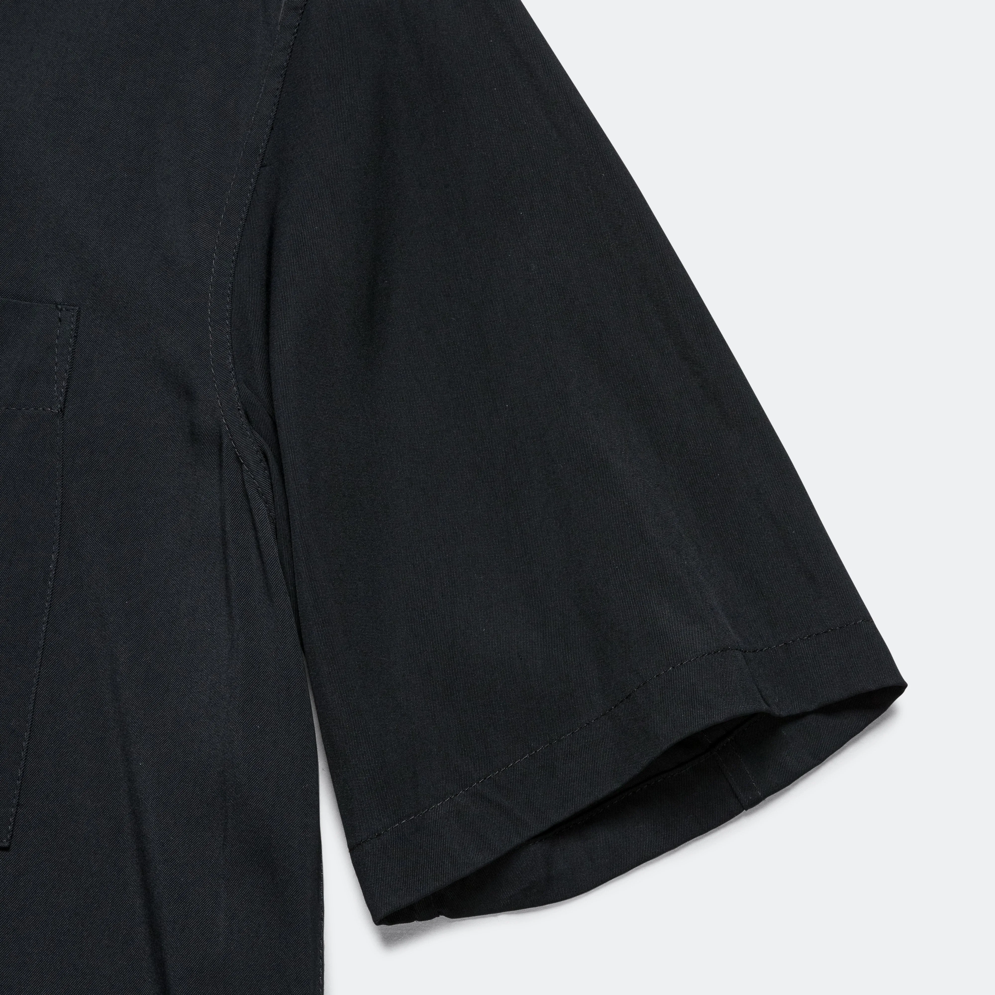 SFTM SS Box Shirt - Black Viscose