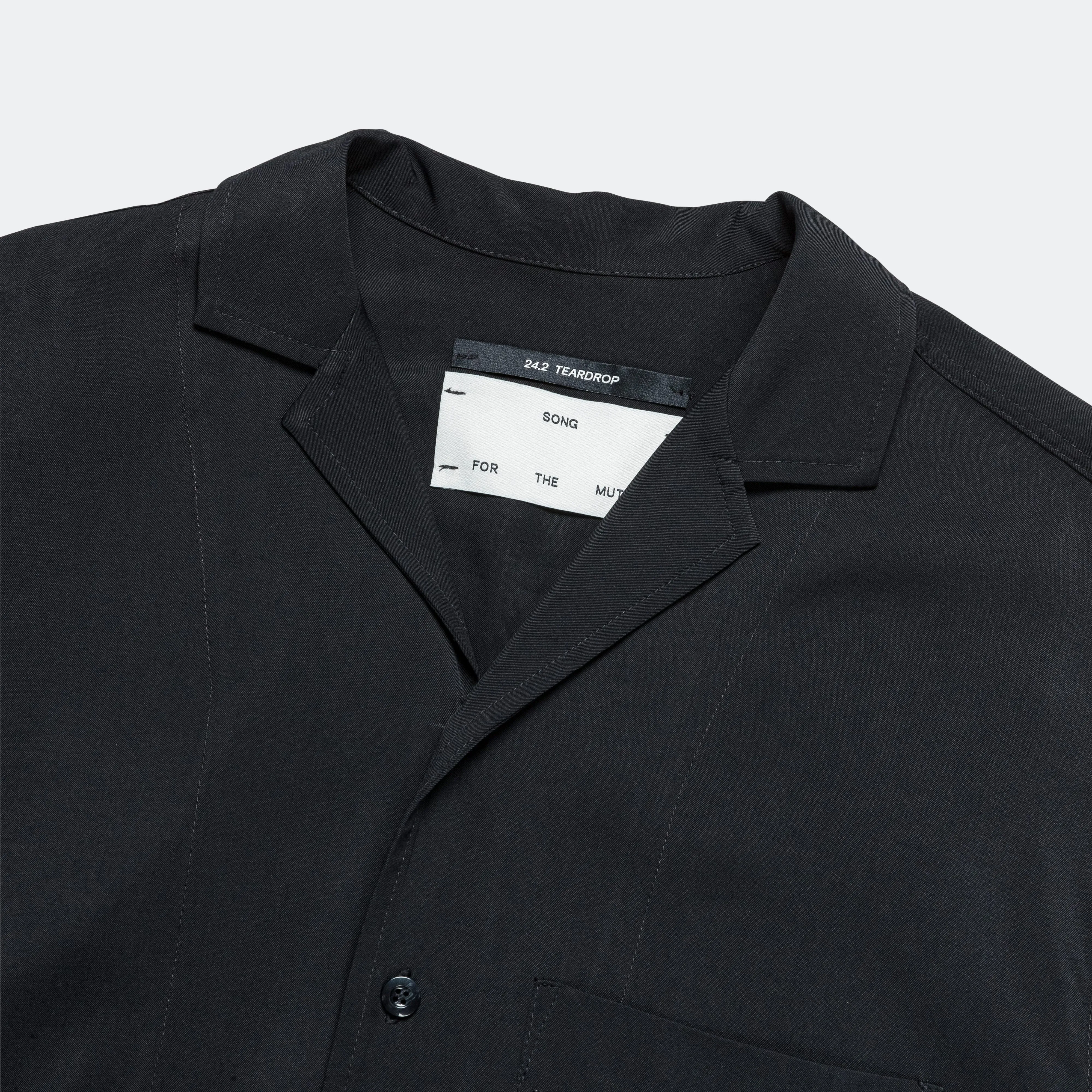 SFTM SS Box Shirt - Black Viscose