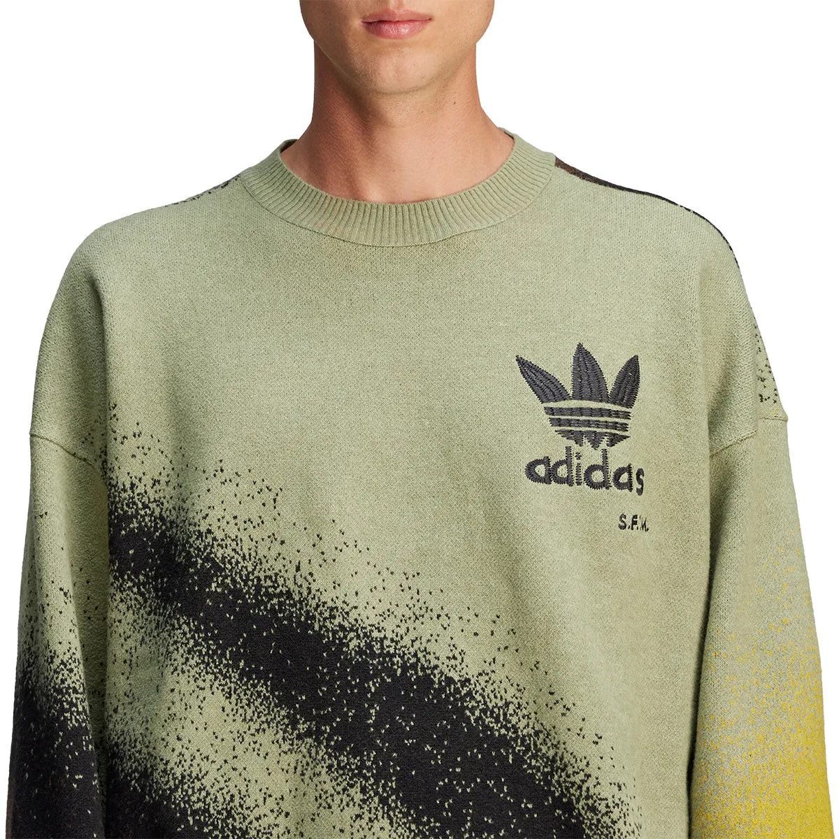   Song For The Mute SFTM-004 Knit Sweatshirt 'Tent Green'