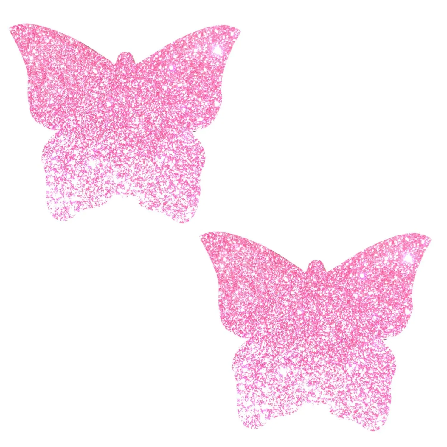 Sparkle Pony Pink Glitter Butterfly Nipple Cover Pasties